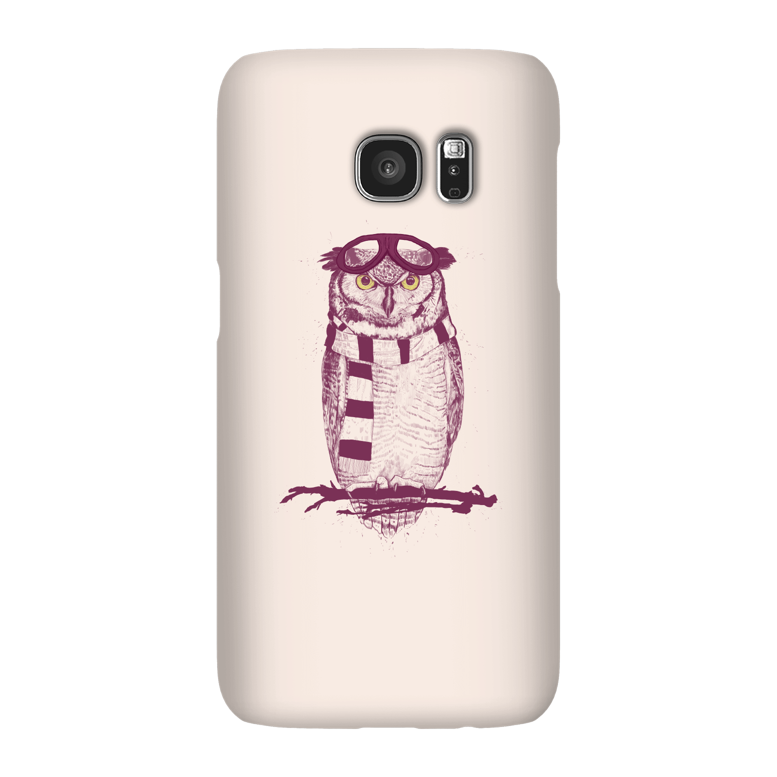 Balazs Solti Winter Owl Phone Case for iPhone and Android - Samsung S7 - Snap Case - Matte