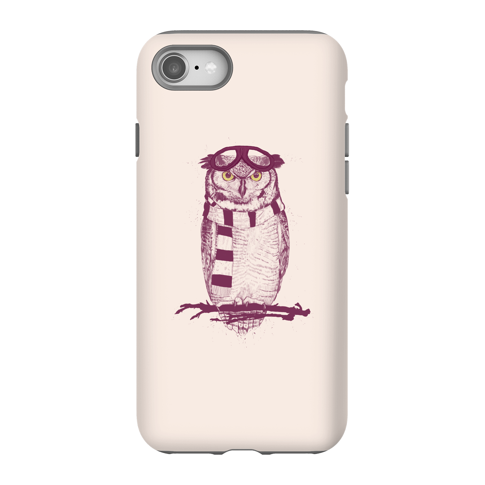Balazs Solti Winter Owl Phone Case for iPhone and Android - iPhone 8 - Tough Case - Matte