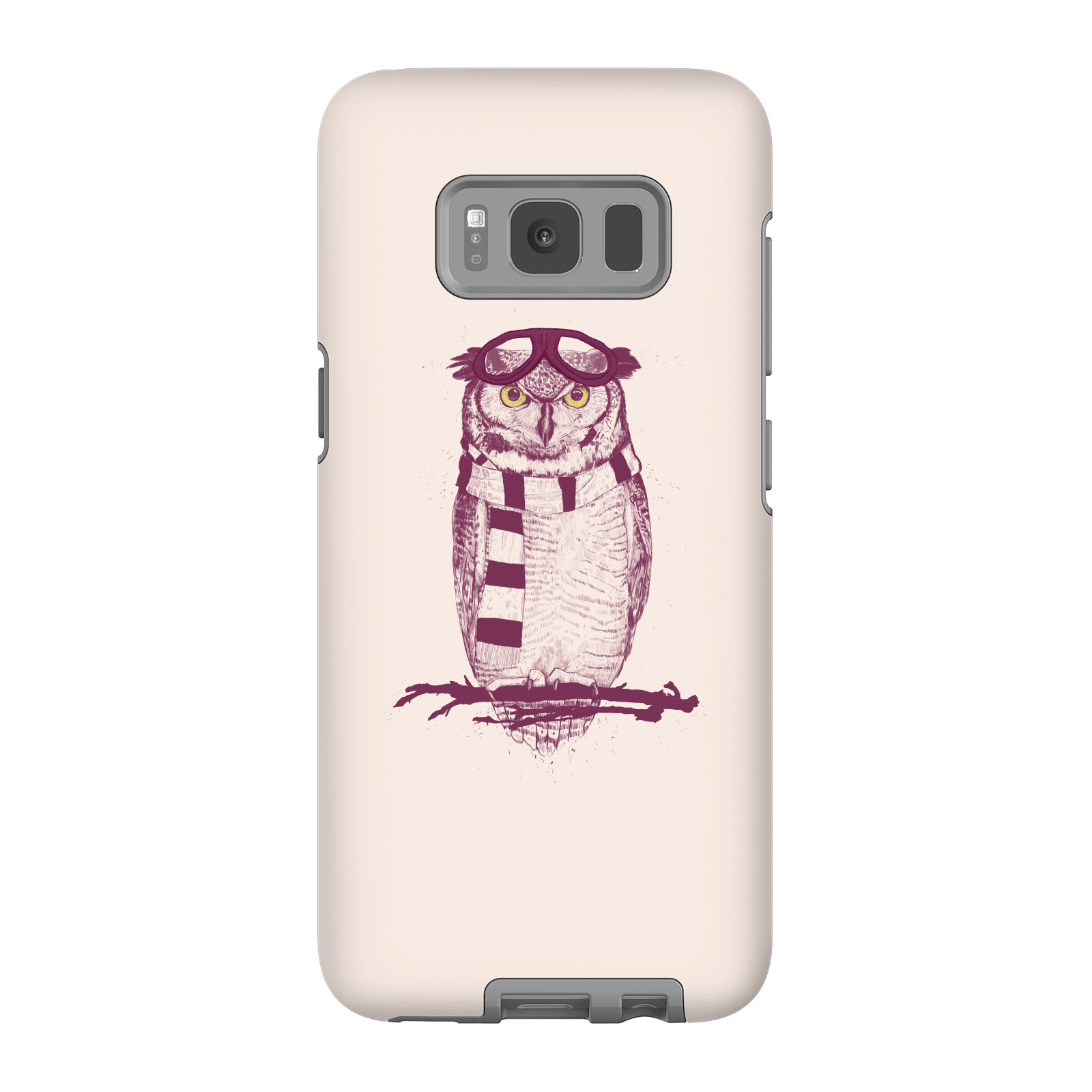 Balazs Solti Winter Owl Phone Case for iPhone and Android - Samsung S8 - Tough Case - Matte