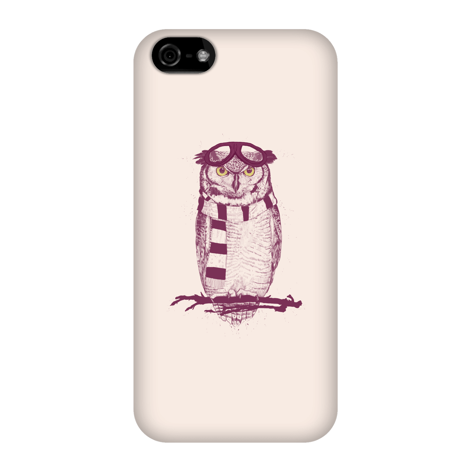 Balazs Solti Winter Owl Phone Case for iPhone and Android - iPhone 5C - Snap Case - Gloss