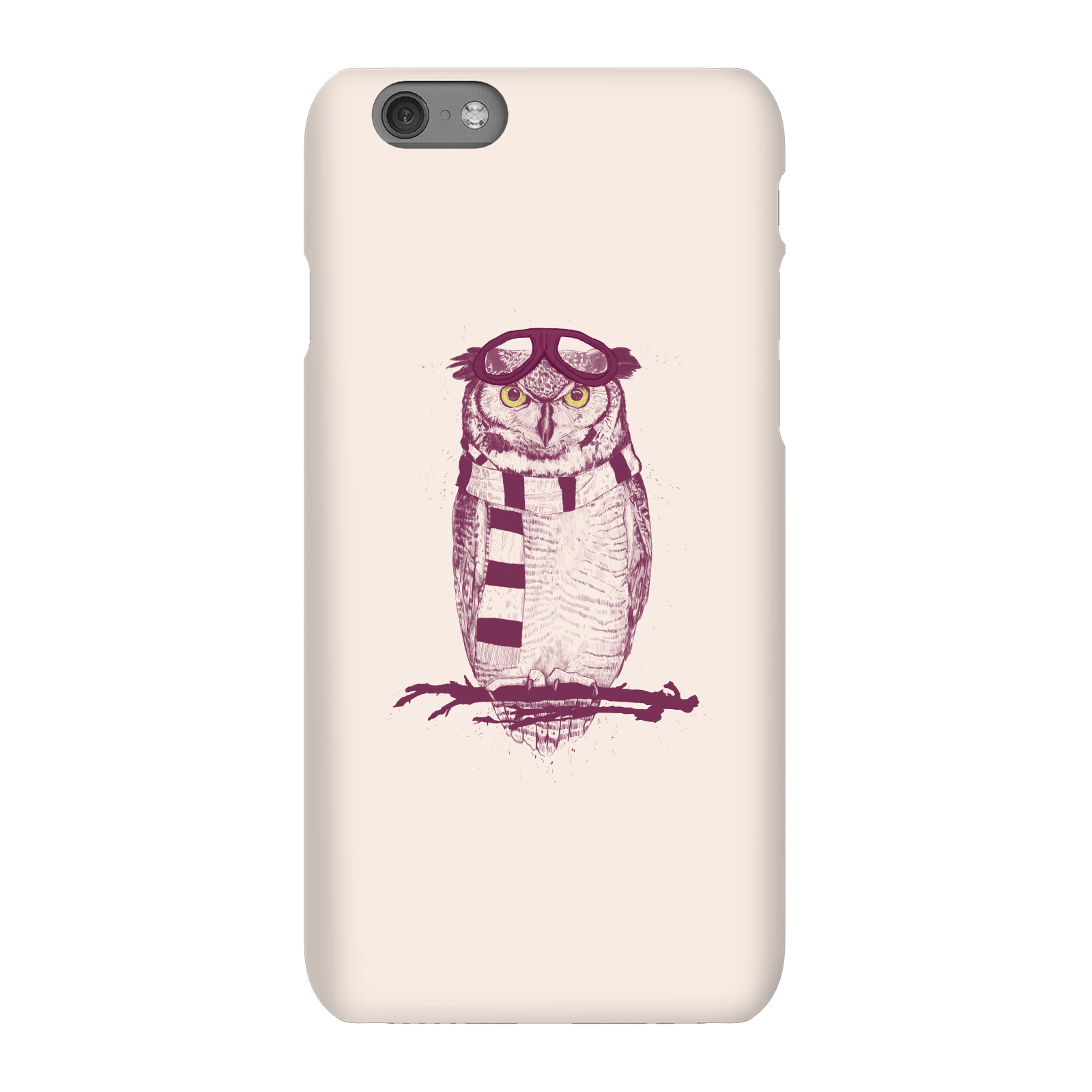 Balazs Solti Winter Owl Phone Case for iPhone and Android - iPhone 6S - Snap Case - Gloss