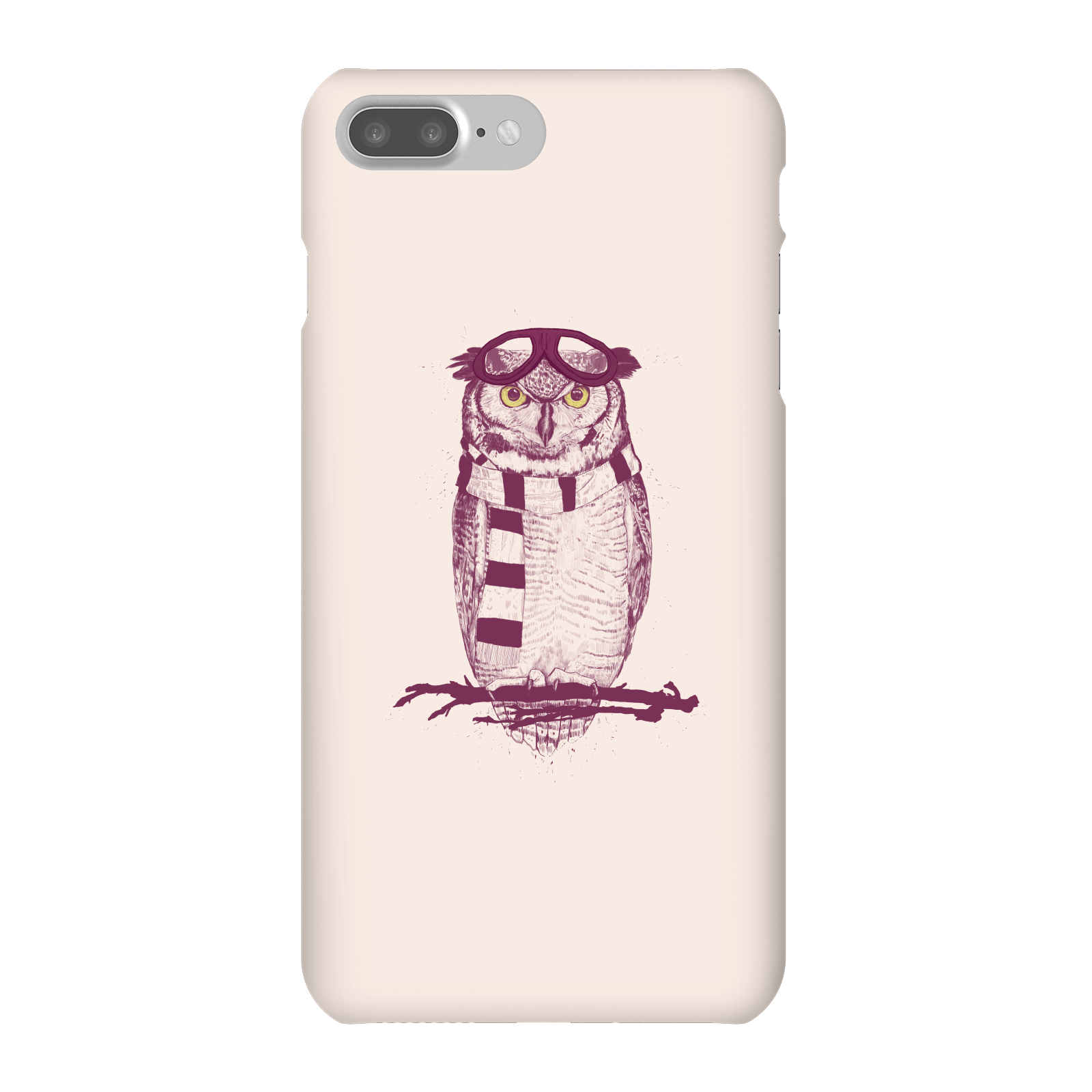 Balazs Solti Winter Owl Phone Case for iPhone and Android - iPhone 7 Plus - Snap Case - Gloss