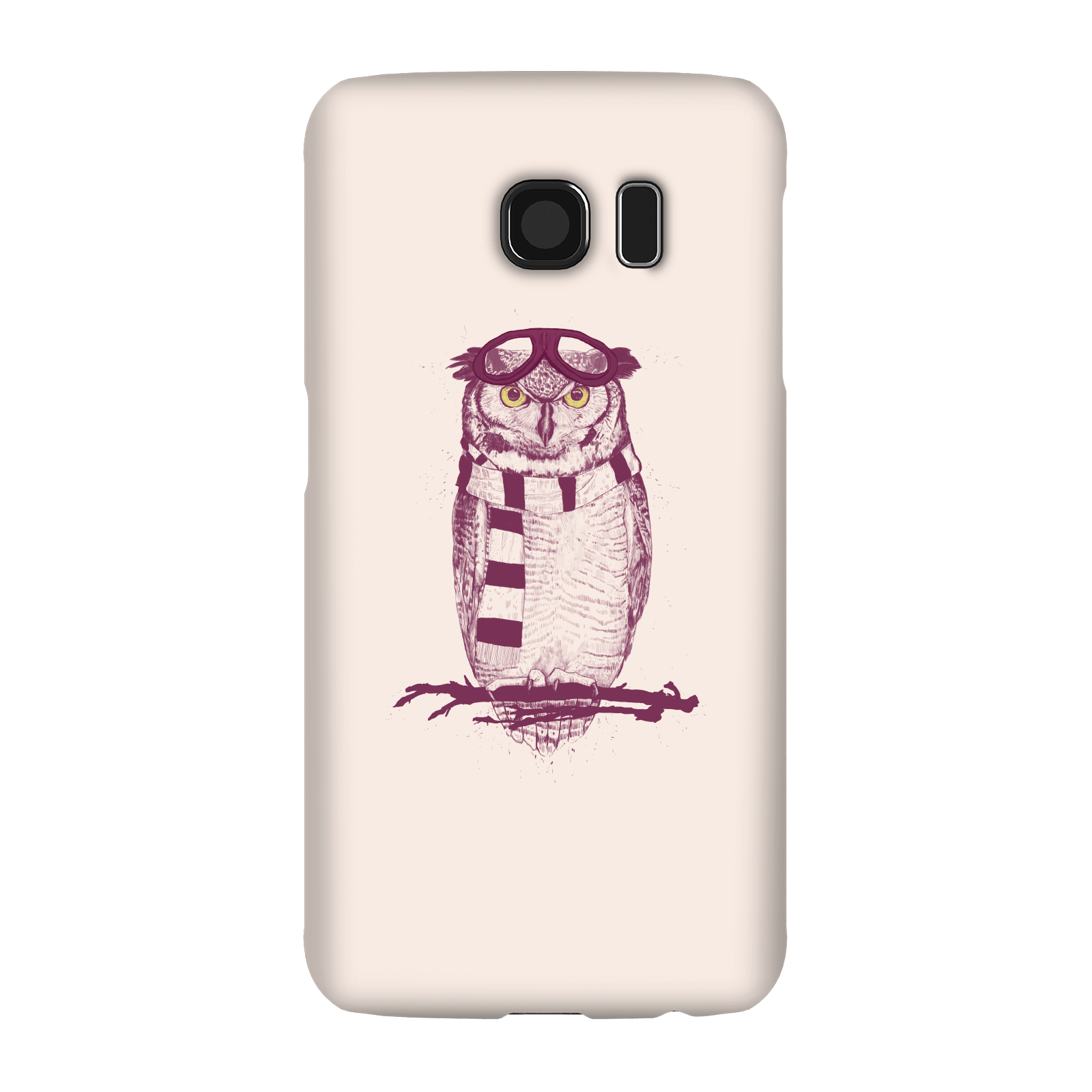 Balazs Solti Winter Owl Phone Case for iPhone and Android - Samsung S6 - Snap Case - Gloss