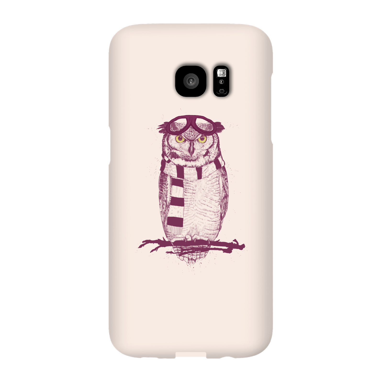 Balazs Solti Winter Owl Phone Case for iPhone and Android - Samsung S7 Edge - Snap Case - Gloss