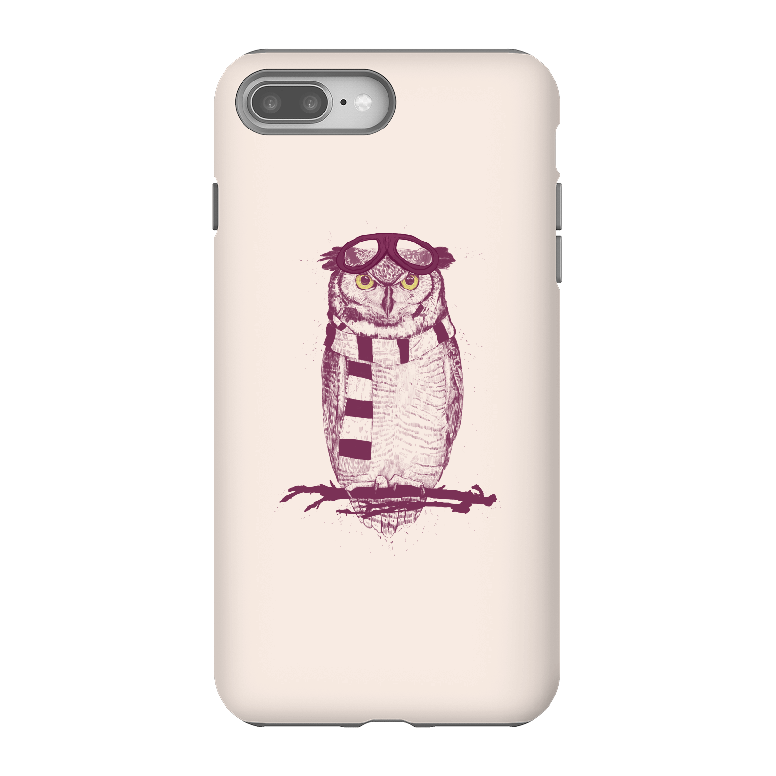 Balazs Solti Winter Owl Phone Case for iPhone and Android - iPhone 8 Plus - Tough Case - Gloss