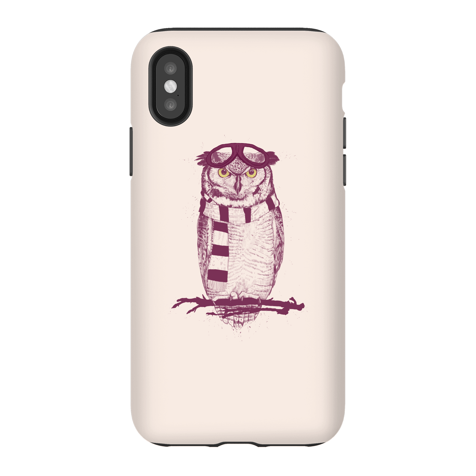 Balazs Solti Winter Owl Phone Case for iPhone and Android - iPhone X - Tough Case - Gloss