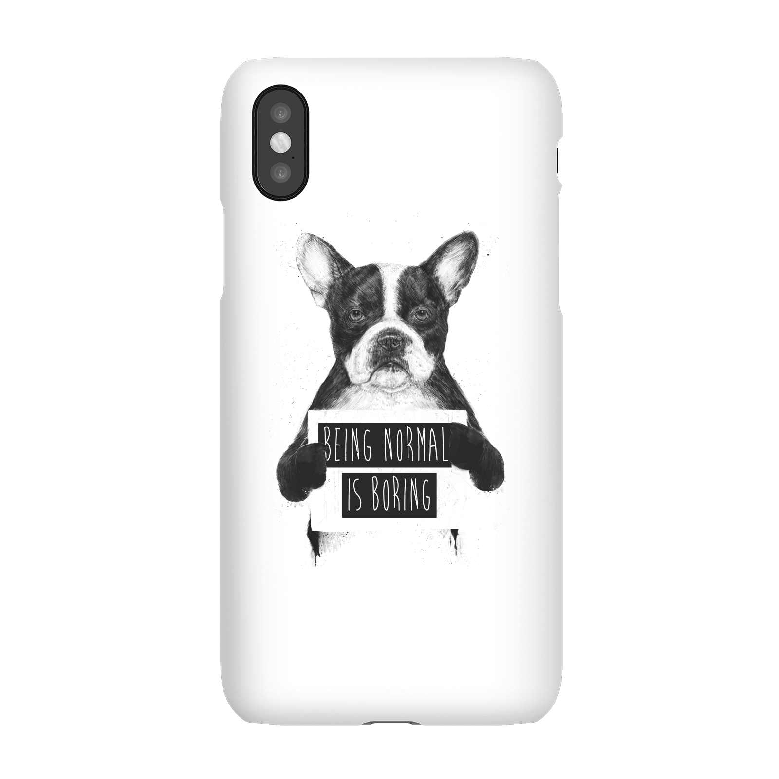 Balazs Solti Being Normal Is Boring Phone Case for iPhone and Android - iPhone X - Snap Case - Gloss