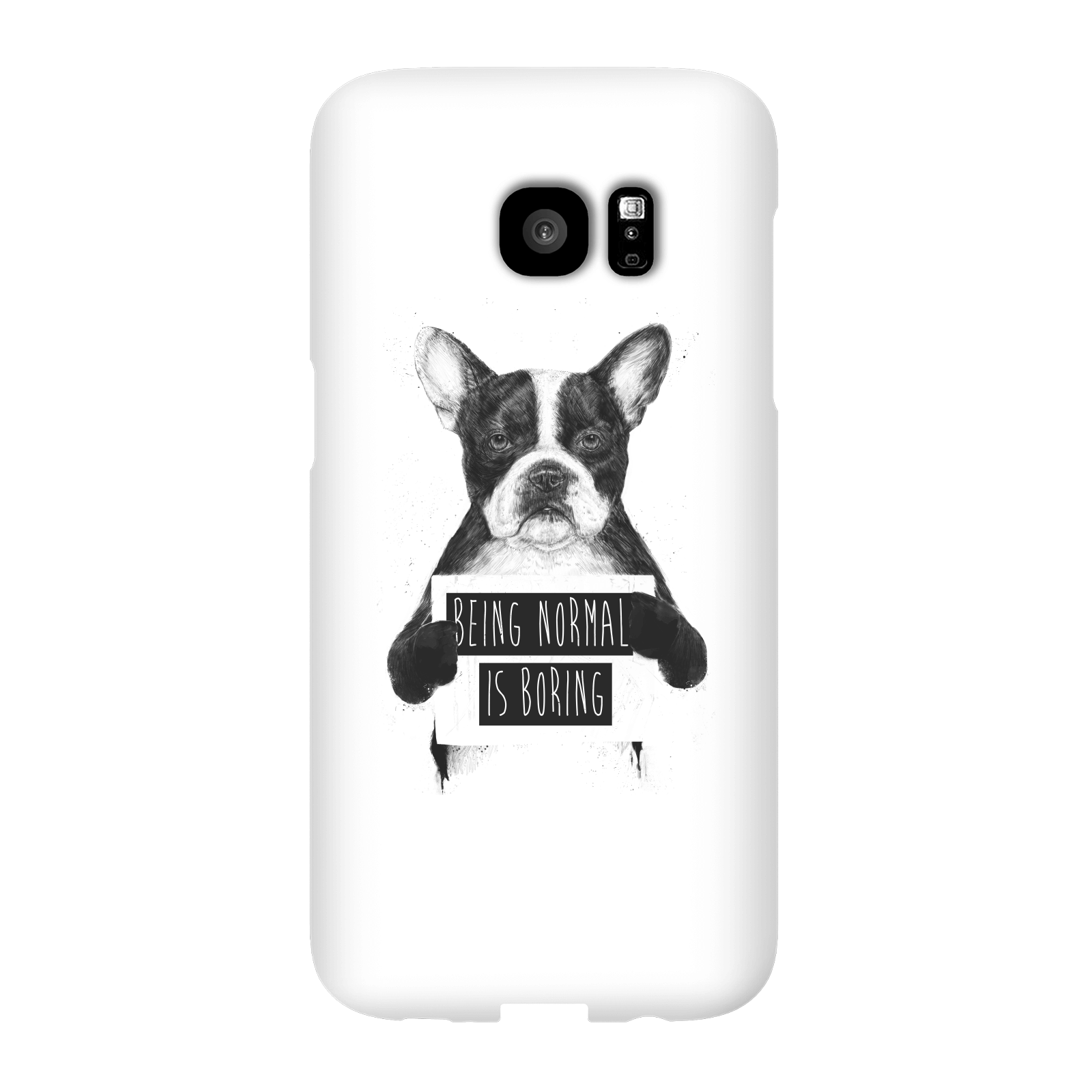 Balazs Solti Being Normal Is Boring Phone Case for iPhone and Android - Samsung S7 Edge - Snap Case - Gloss