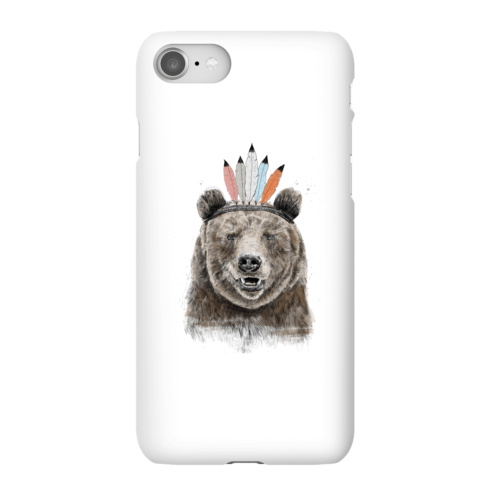 Balazs Solti Native Bear Phone Case for iPhone and Android - iPhone 8 - Snap Case - Matte