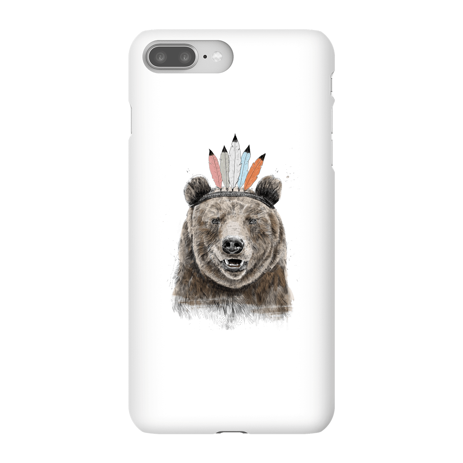 Balazs Solti Native Bear Phone Case for iPhone and Android - iPhone 8 Plus - Snap Case - Matte