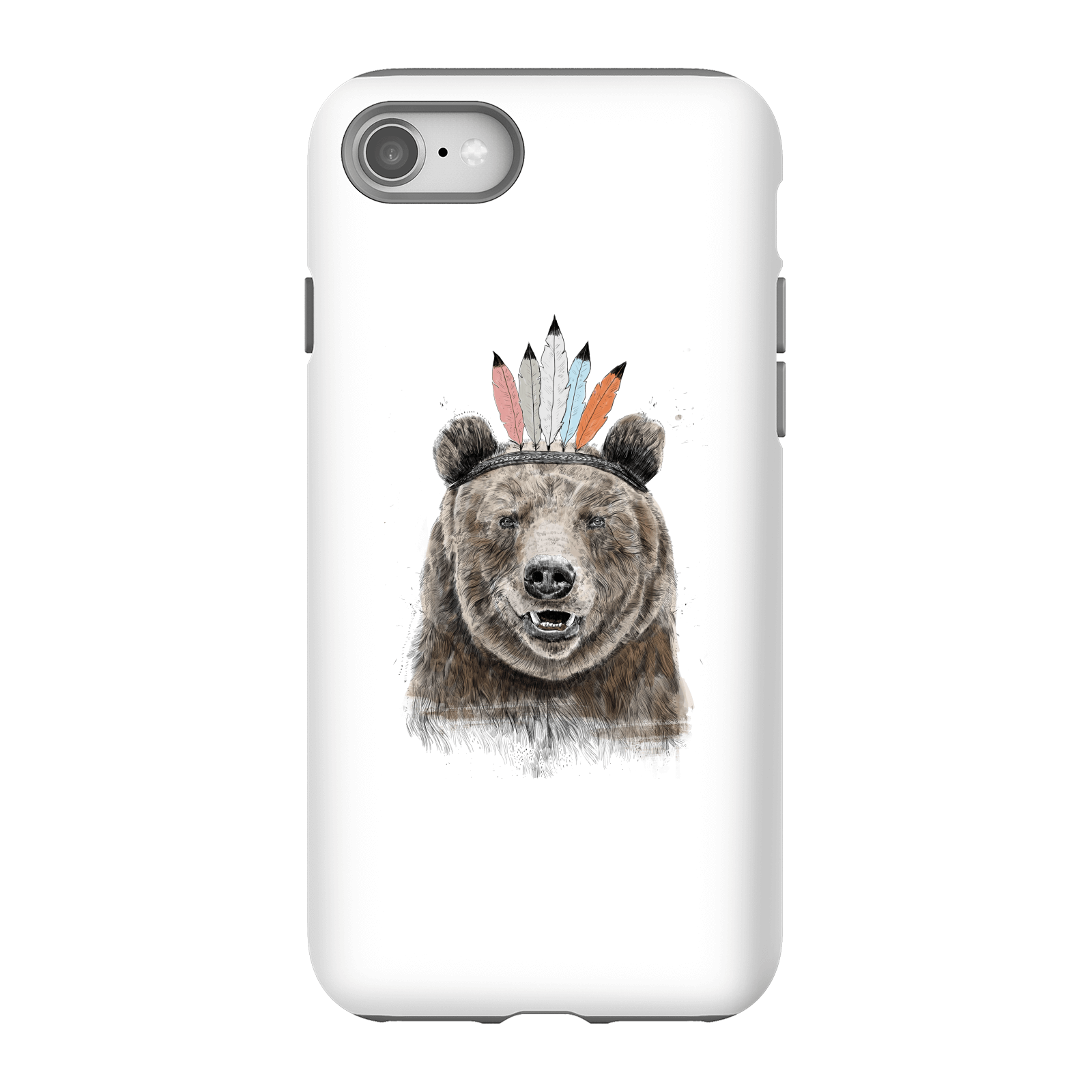 Balazs Solti Native Bear Phone Case for iPhone and Android - iPhone 8 - Tough Case - Matte