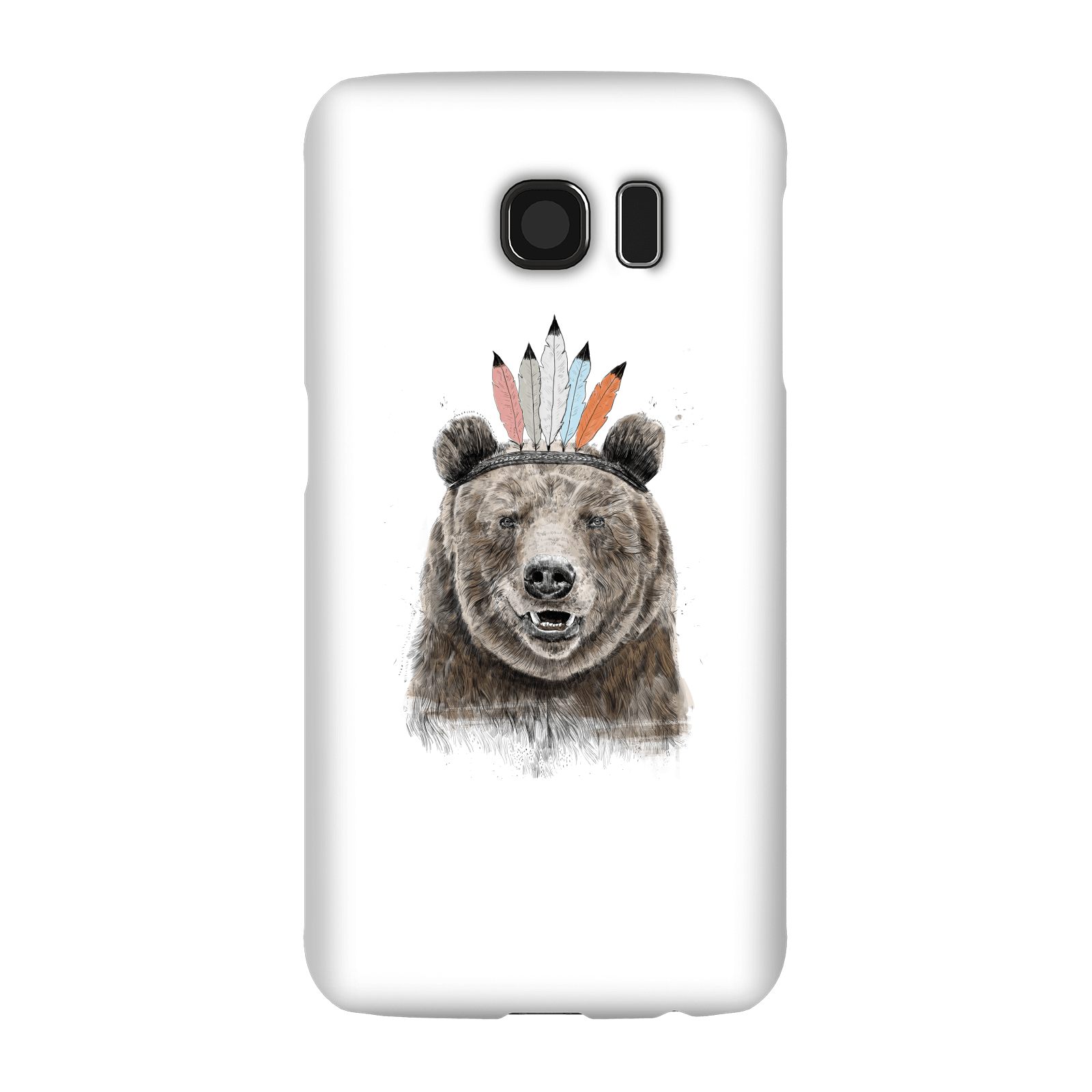 Balazs Solti Native Bear Phone Case for iPhone and Android - Samsung S6 - Snap Case - Gloss