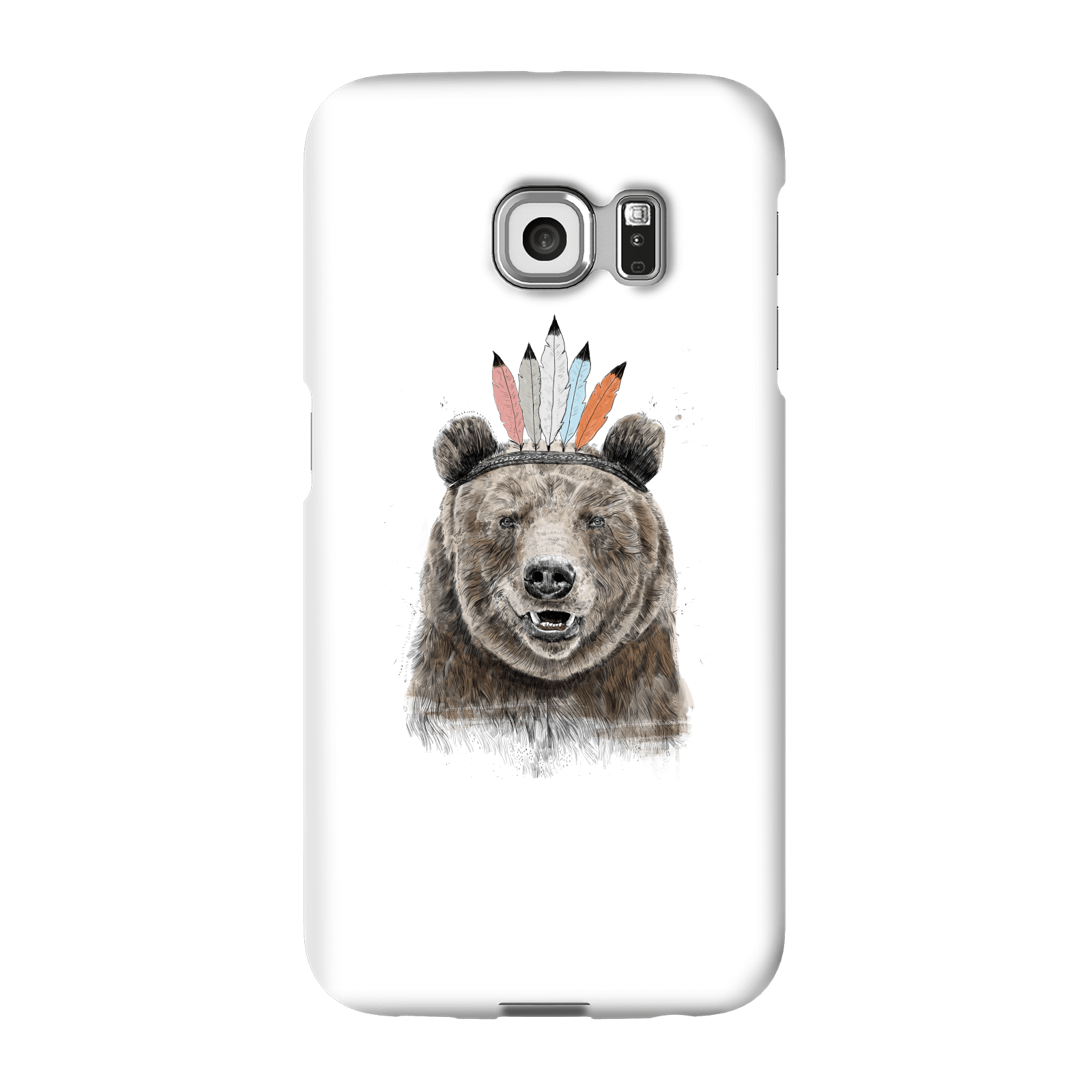 Balazs Solti Native Bear Phone Case for iPhone and Android - Samsung S6 Edge - Snap Case - Gloss