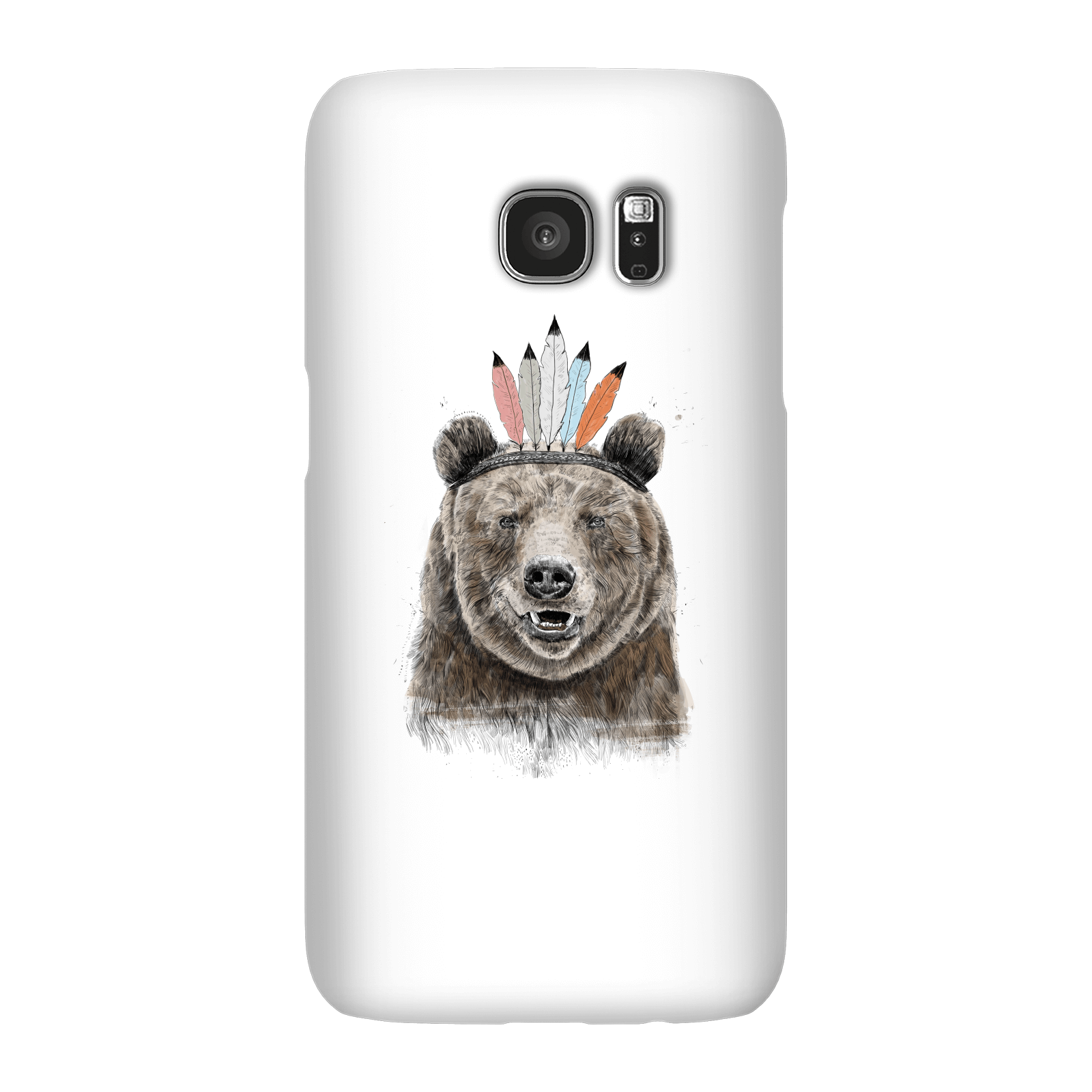 Balazs Solti Native Bear Phone Case for iPhone and Android - Samsung S7 - Snap Case - Gloss