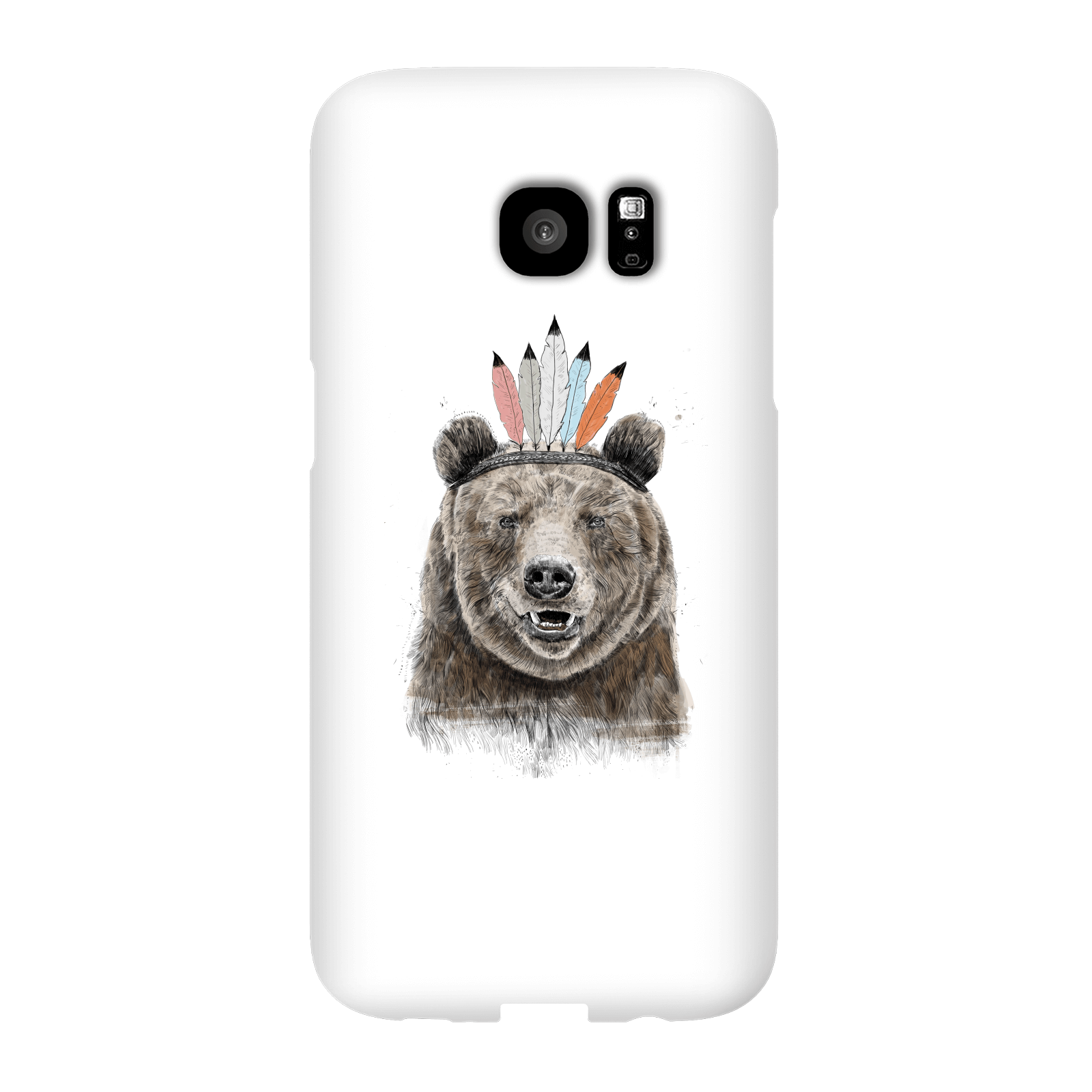 Balazs Solti Native Bear Phone Case for iPhone and Android - Samsung S7 Edge - Snap Case - Gloss