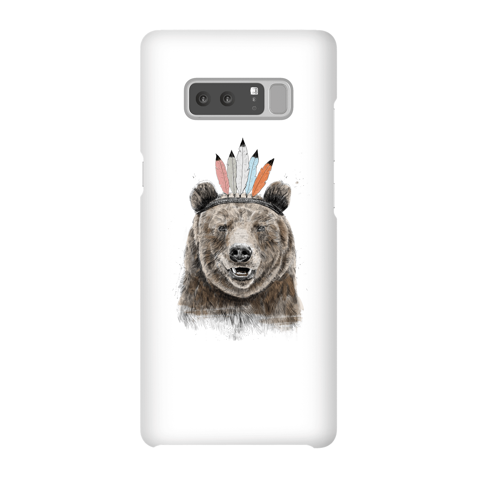 Balazs Solti Native Bear Phone Case for iPhone and Android - Samsung Note 8 - Snap Case - Gloss
