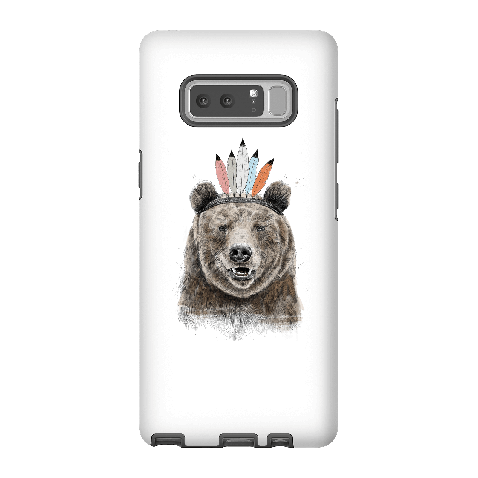 Balazs Solti Native Bear Phone Case for iPhone and Android - Samsung Note 8 - Tough Case - Gloss