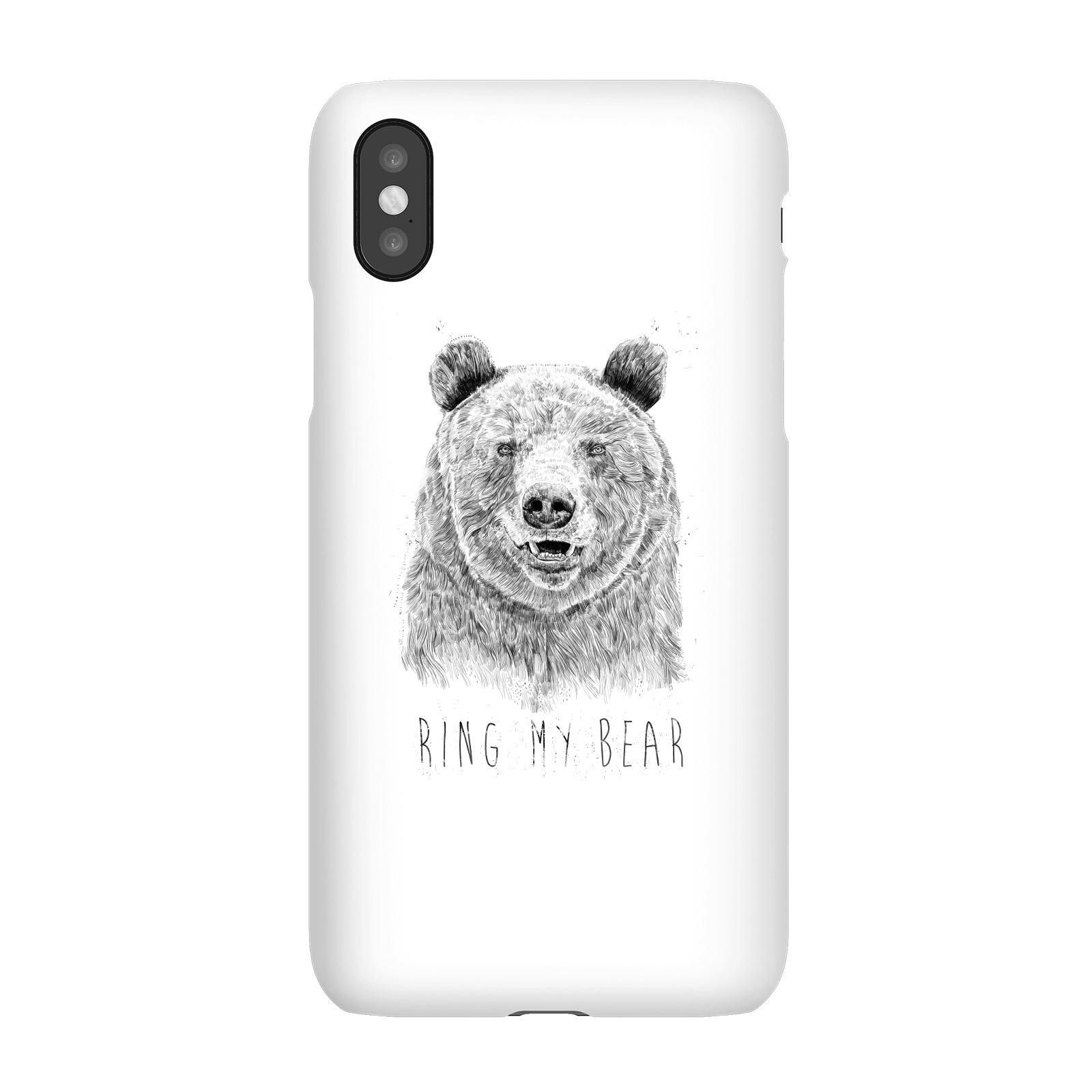 Balazs Solti Ring My Bear Phone Case for iPhone and Android - iPhone X - Snap Case - Matte