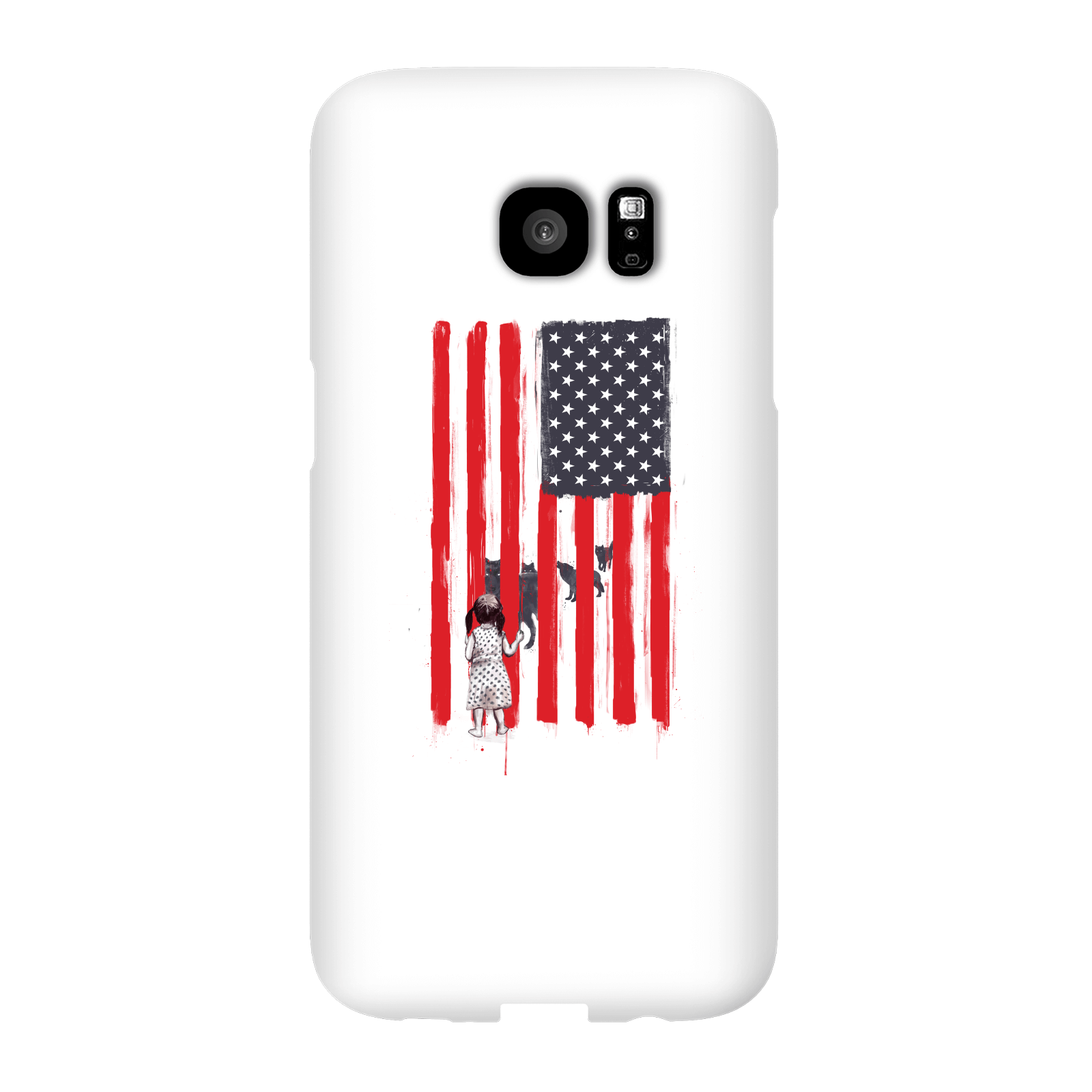 Balazs Solti USA Cage Phone Case for iPhone and Android - Samsung S7 Edge - Snap Case - Matte