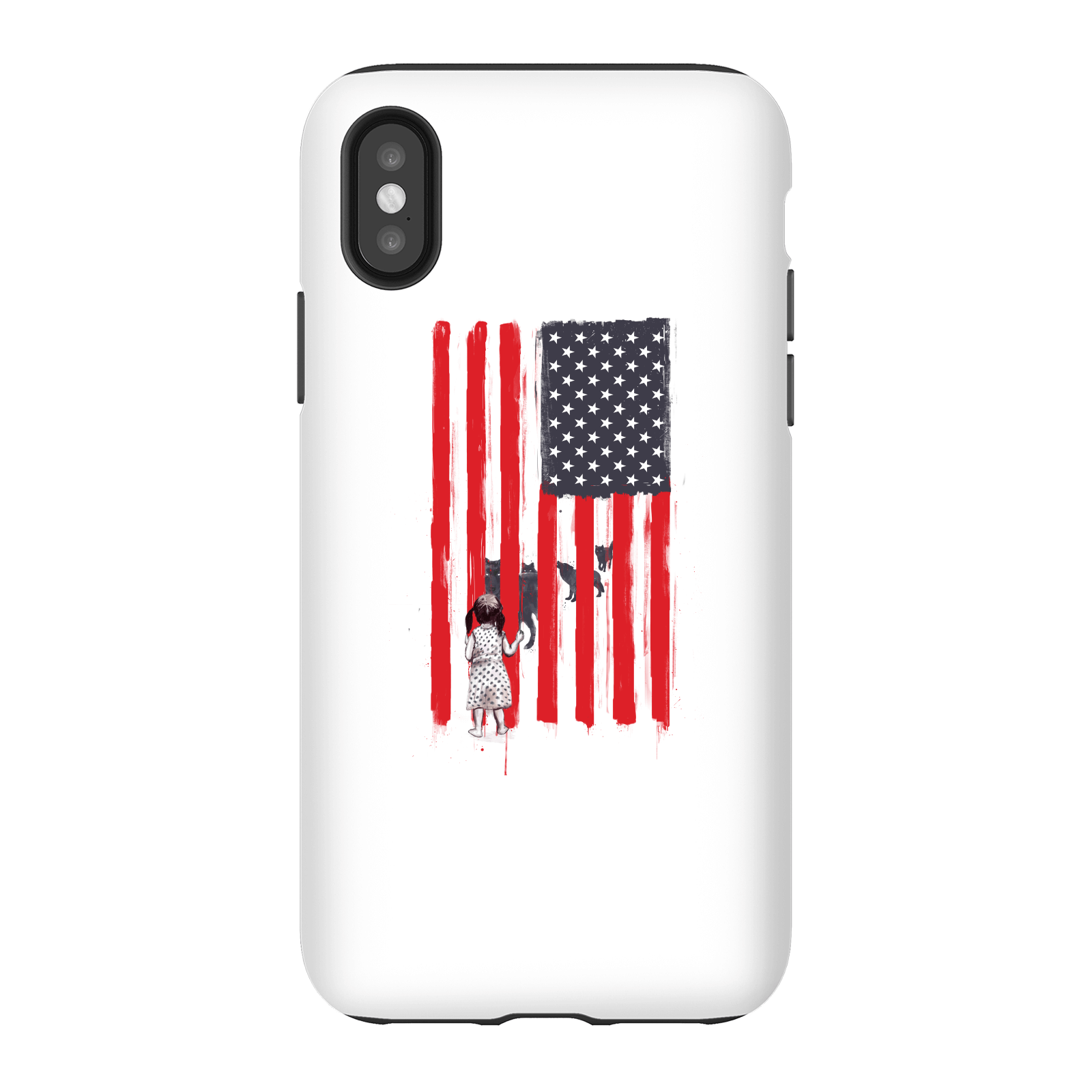 Balazs Solti USA Cage Phone Case for iPhone and Android - iPhone X - Tough Case - Matte