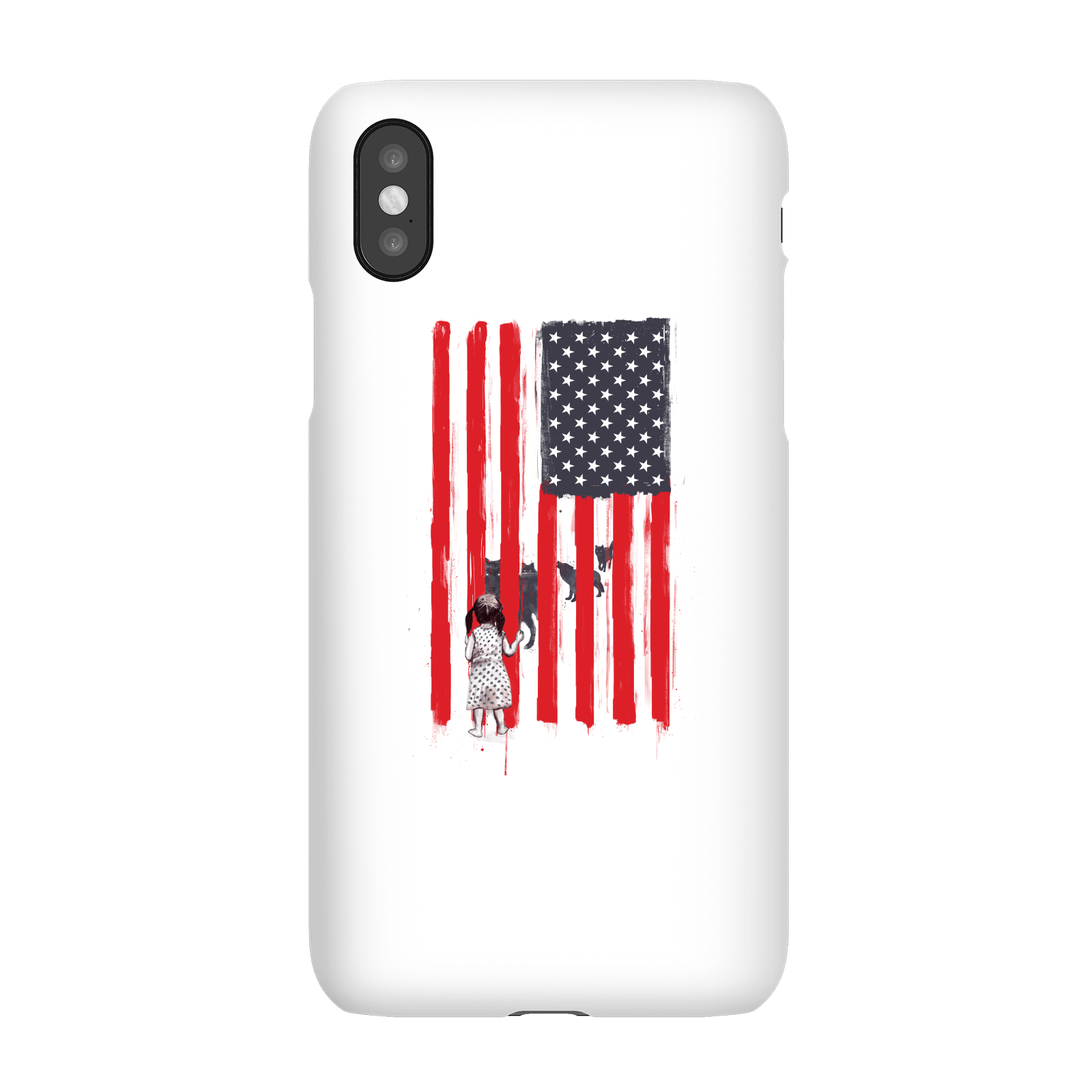Balazs Solti USA Cage Phone Case for iPhone and Android - iPhone X - Snap Case - Gloss