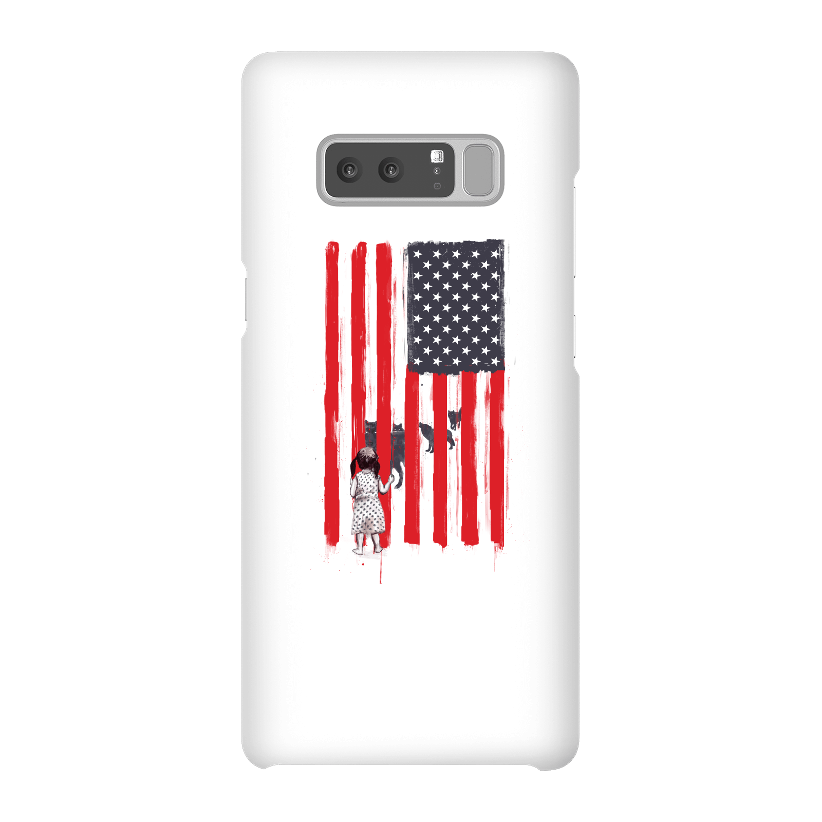 Balazs Solti USA Cage Phone Case for iPhone and Android - Samsung Note 8 - Snap Case - Gloss