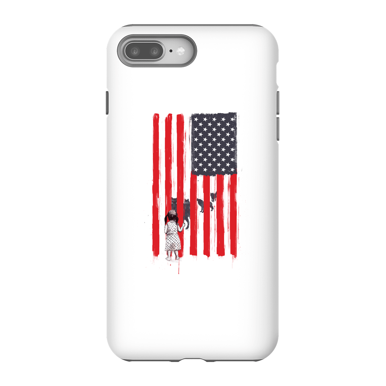 Balazs Solti USA Cage Phone Case for iPhone and Android - iPhone 8 Plus - Tough Case - Gloss