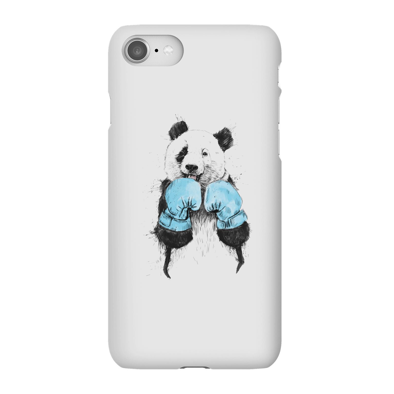 Balazs Solti Boxing Panda Phone Case for iPhone and Android - iPhone 8 - Snap Case - Matte