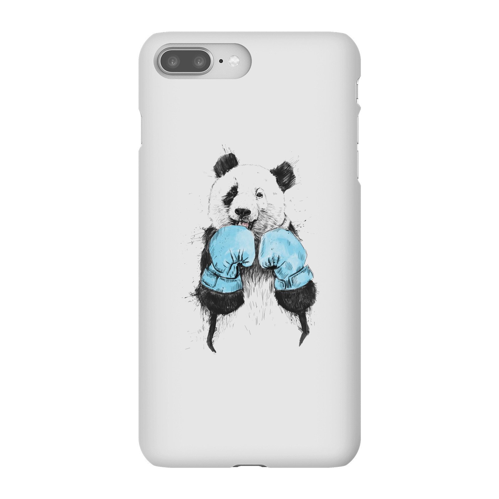 Balazs Solti Boxing Panda Phone Case for iPhone and Android - iPhone 8 Plus - Snap Case - Gloss