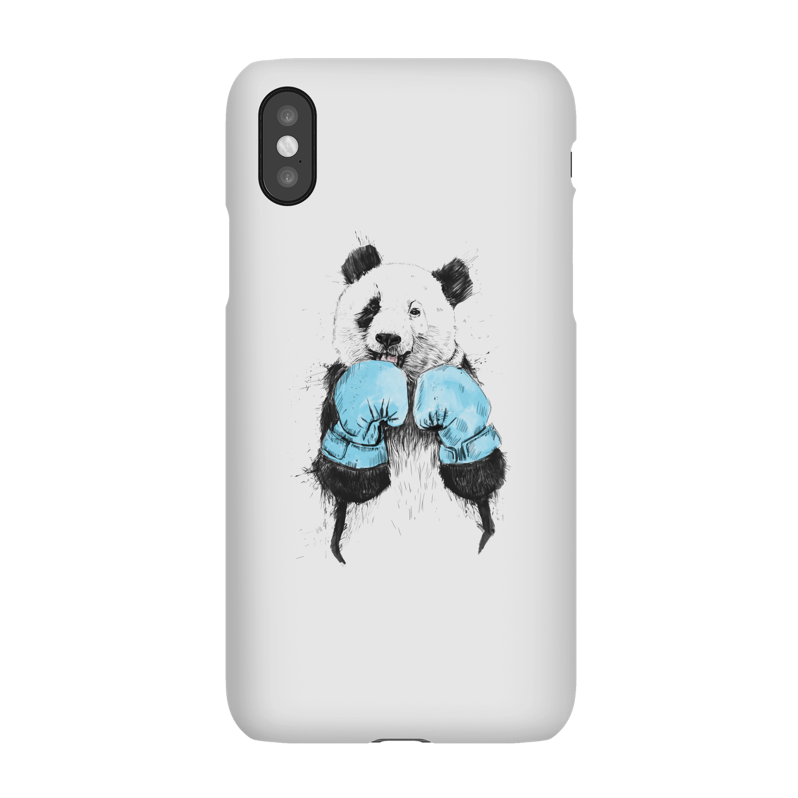 Balazs Solti Boxing Panda Phone Case for iPhone and Android - iPhone X - Snap Case - Gloss