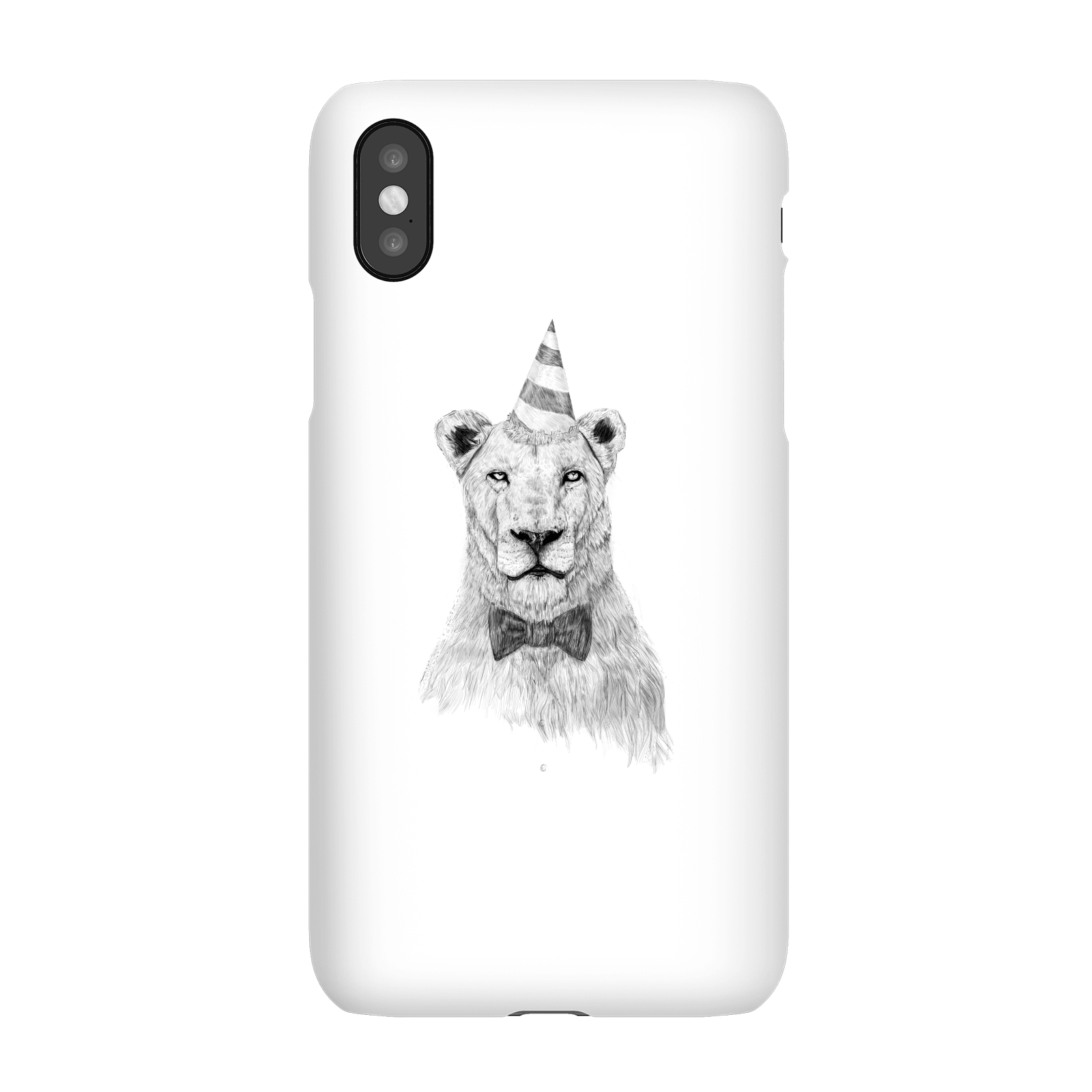 Balazs Solti Party Lion Phone Case for iPhone and Android - iPhone X - Snap Case - Matte