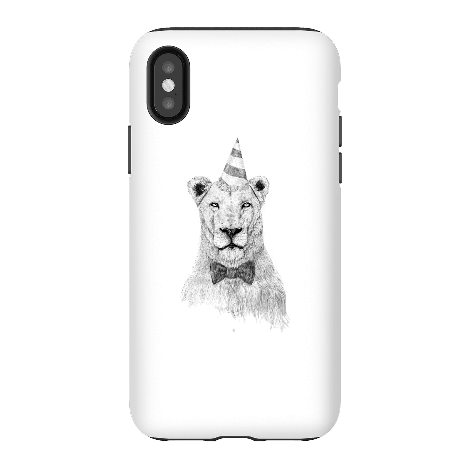 Balazs Solti Party Lion Phone Case for iPhone and Android - iPhone X - Tough Case - Matte