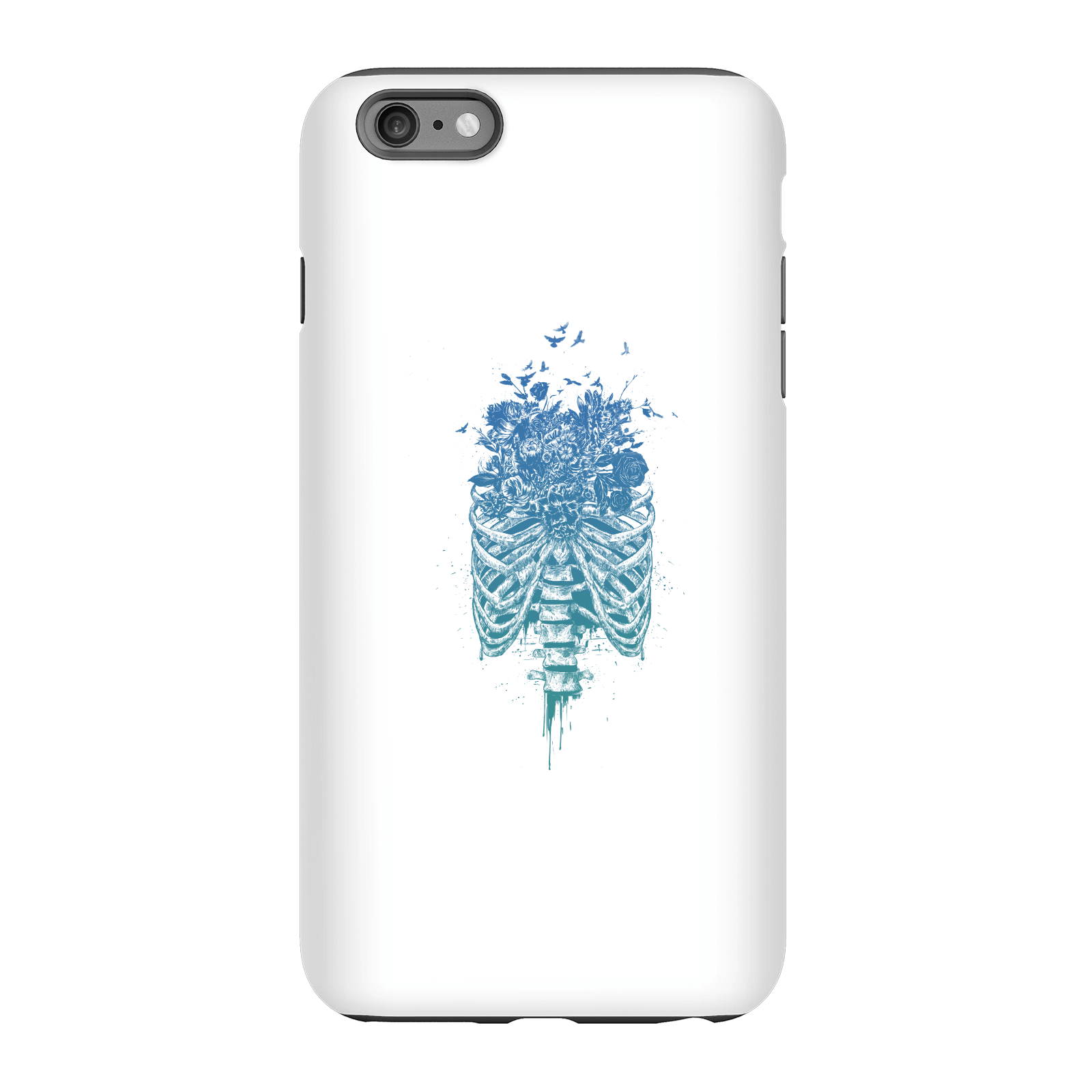 Balazs Solti Ribcage And Flowers Phone Case for iPhone and Android - iPhone 6 Plus - Tough Case - Matte
