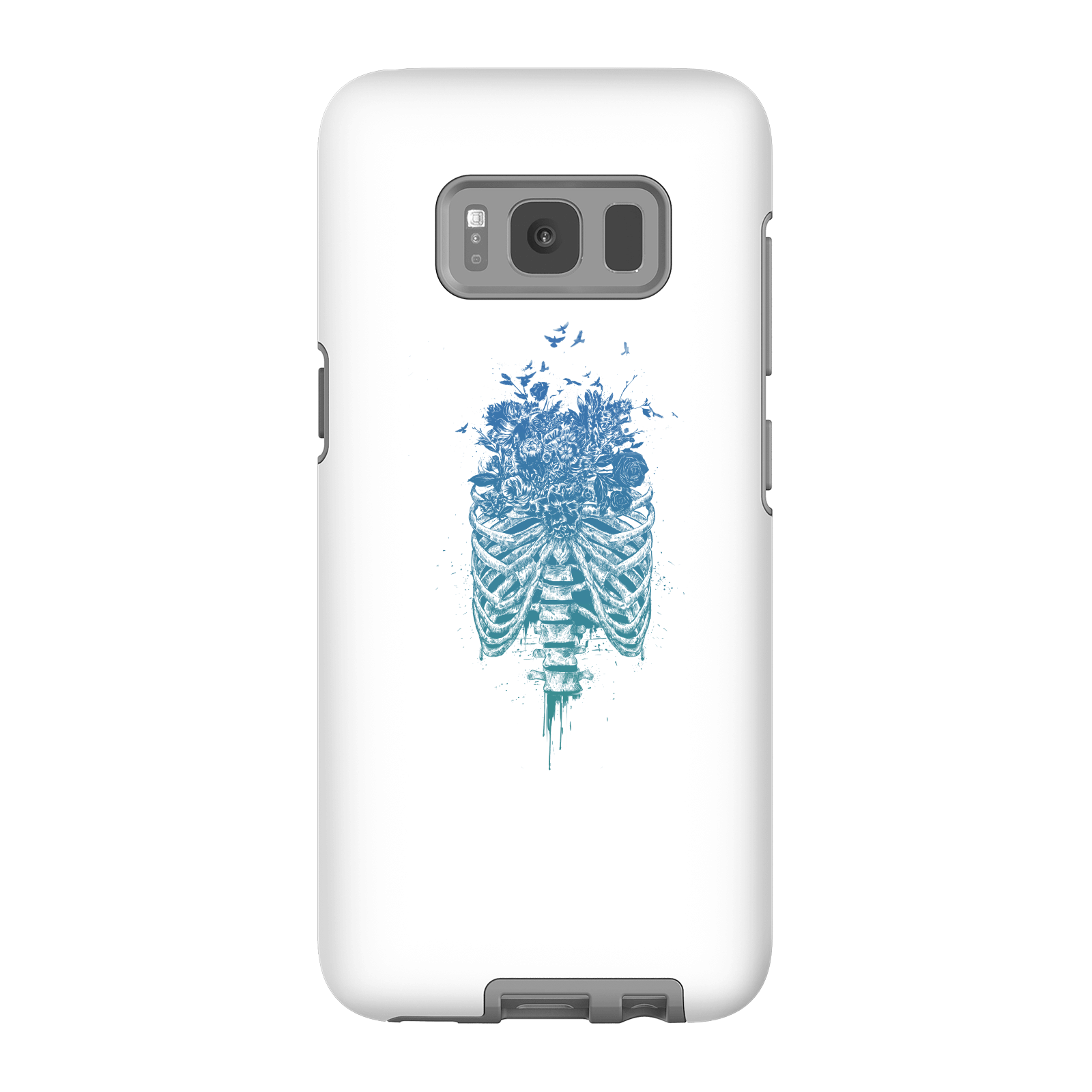 Balazs Solti Ribcage And Flowers Phone Case for iPhone and Android - Samsung S8 - Tough Case - Matte