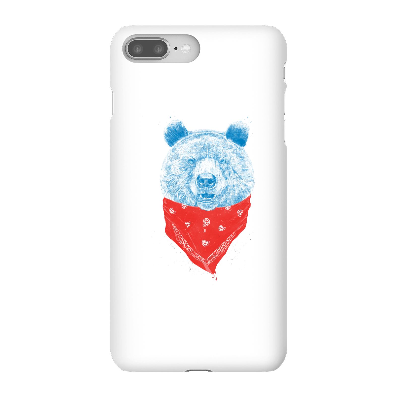 Balazs Solti Bandana Panda Phone Case for iPhone and Android - iPhone 8 Plus - Snap Case - Gloss