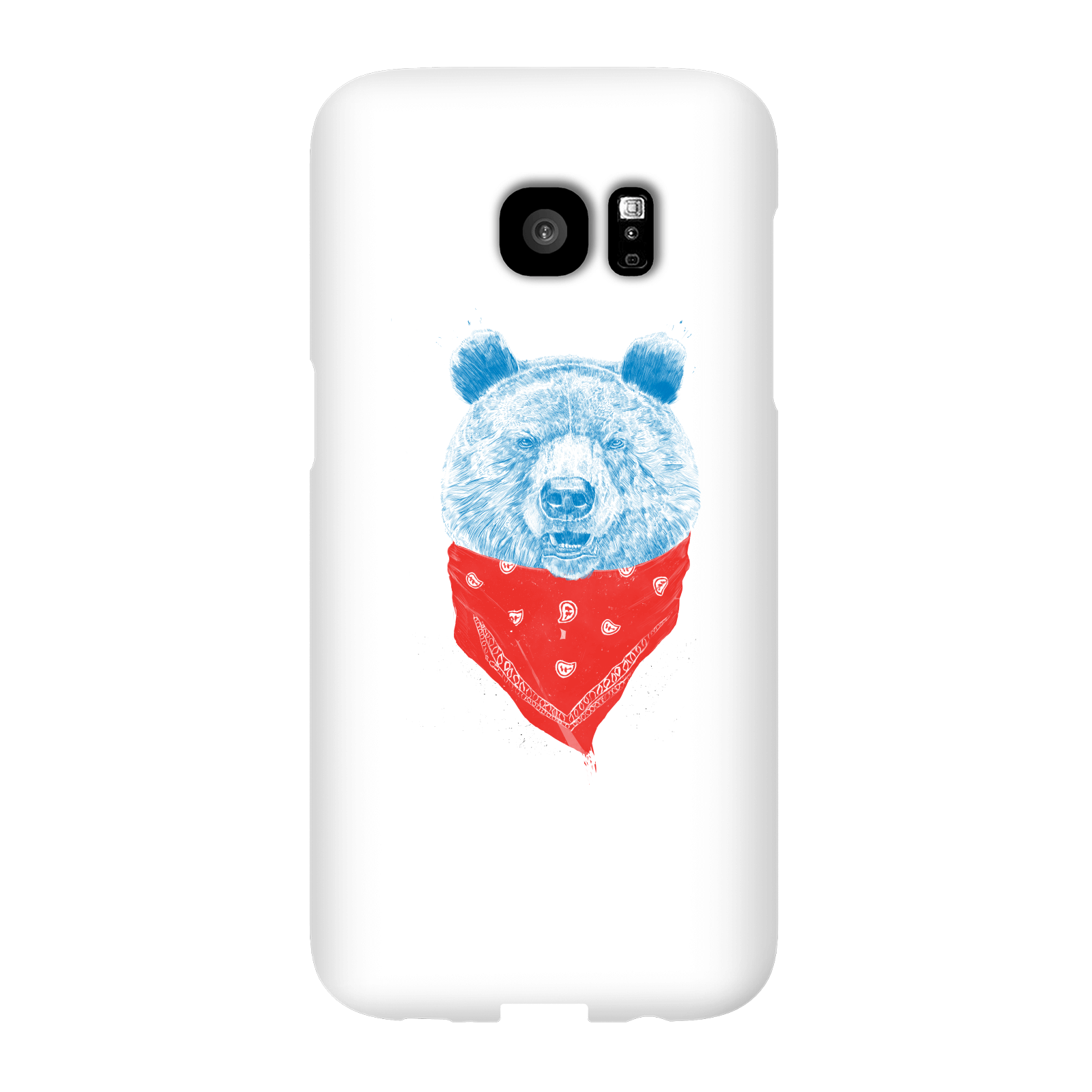 Balazs Solti Bandana Panda Phone Case for iPhone and Android - Samsung S7 Edge - Snap Case - Gloss