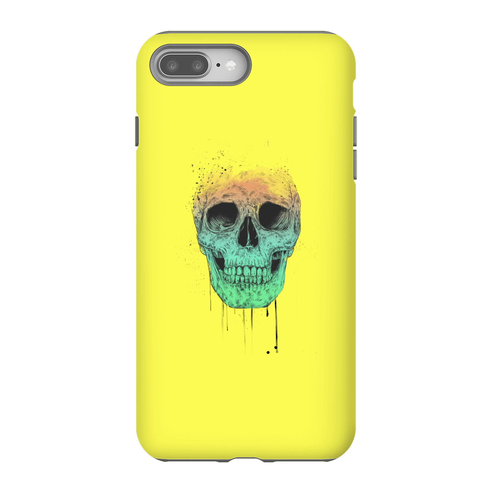 Balazs Solti Skull Phone Case for iPhone and Android - iPhone 8 Plus - Tough Case - Gloss