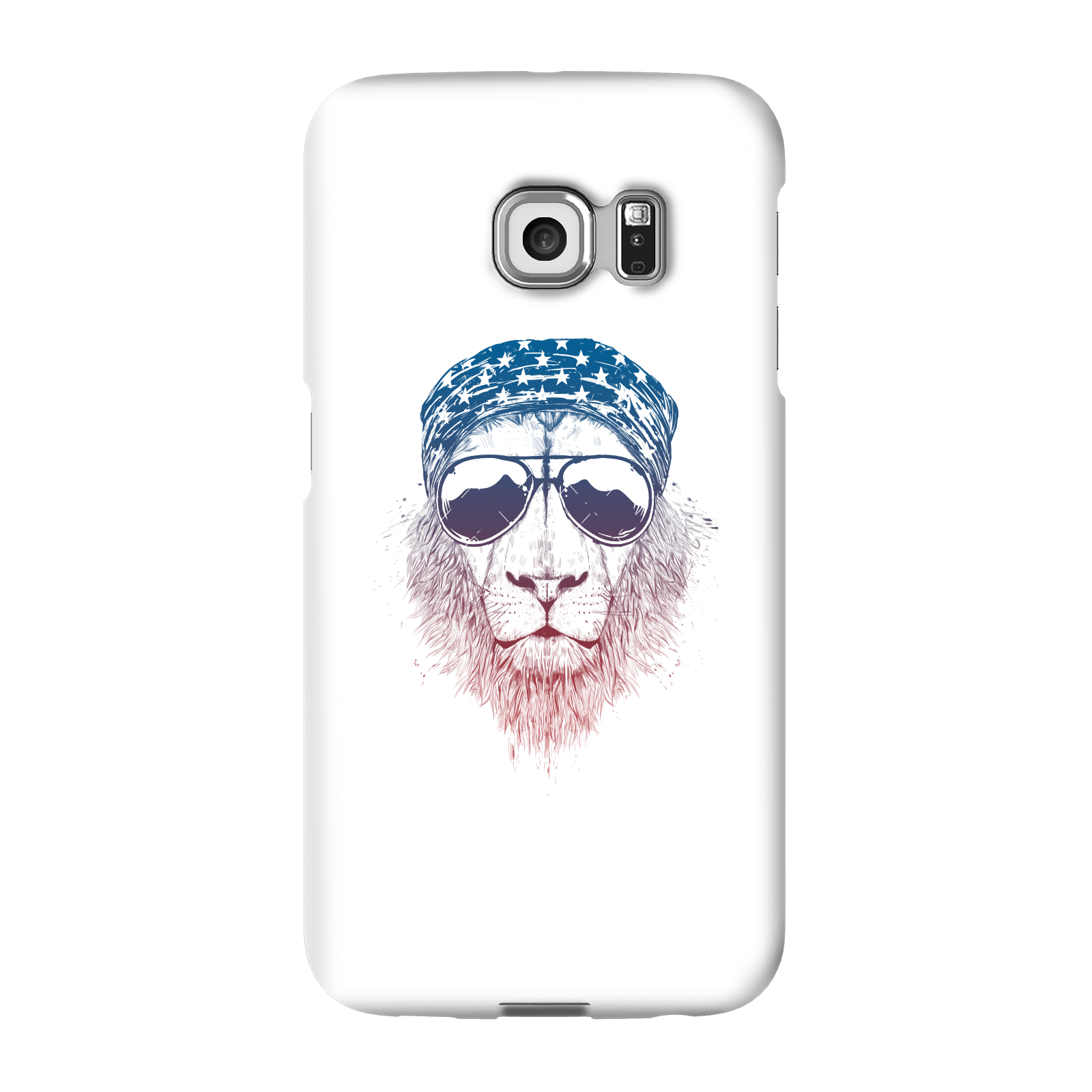 Balazs Solti Bandana Lion Phone Case for iPhone and Android - Samsung S6 Edge Plus - Snap Case - Matte