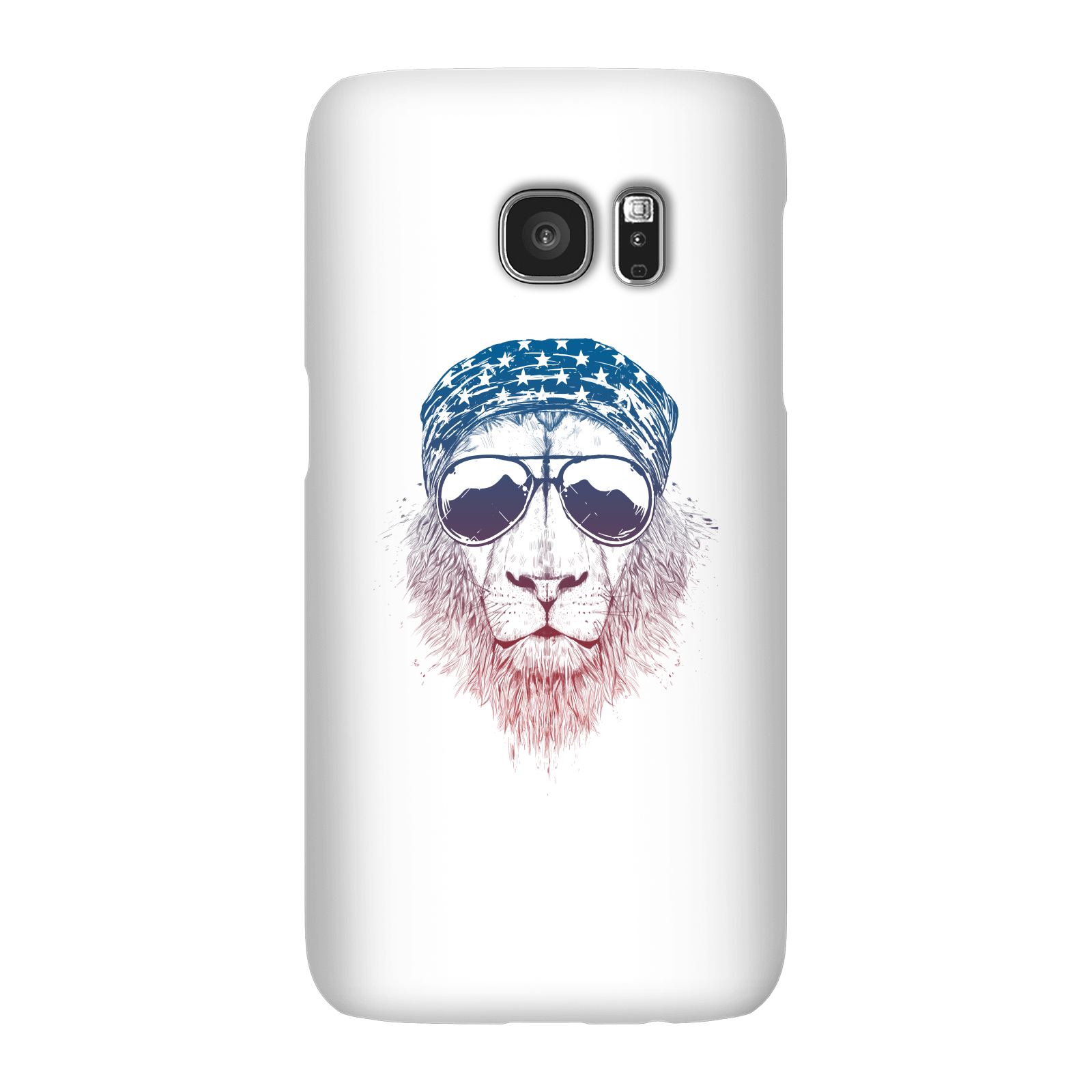 Balazs Solti Bandana Lion Phone Case for iPhone and Android - Samsung S7 - Snap Case - Matte
