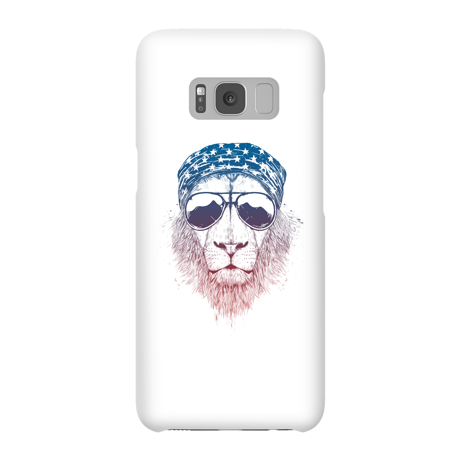 Balazs Solti Bandana Lion Phone Case for iPhone and Android - Samsung S8 - Snap Case - Matte