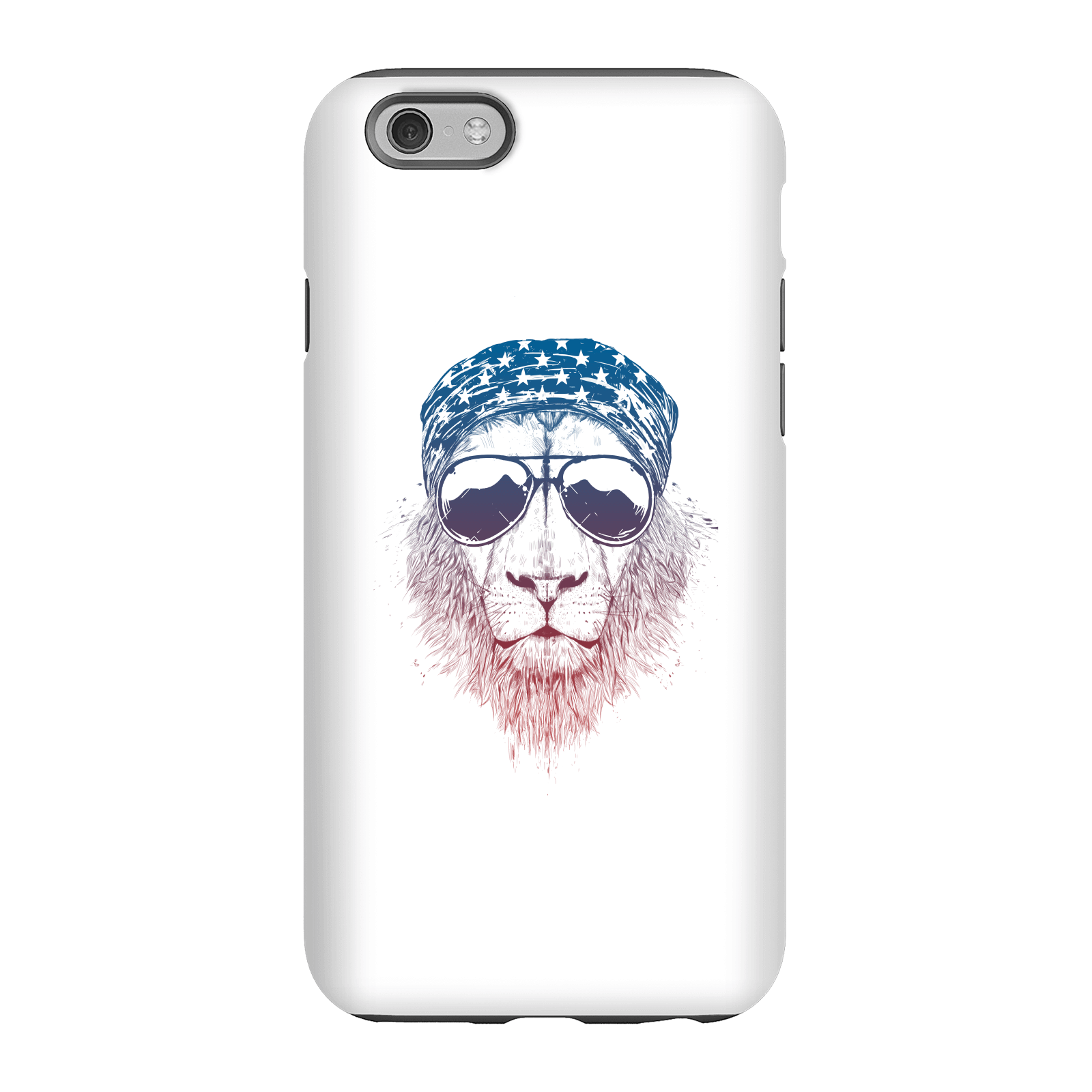Balazs Solti Bandana Lion Phone Case for iPhone and Android - iPhone 6S - Tough Case - Matte