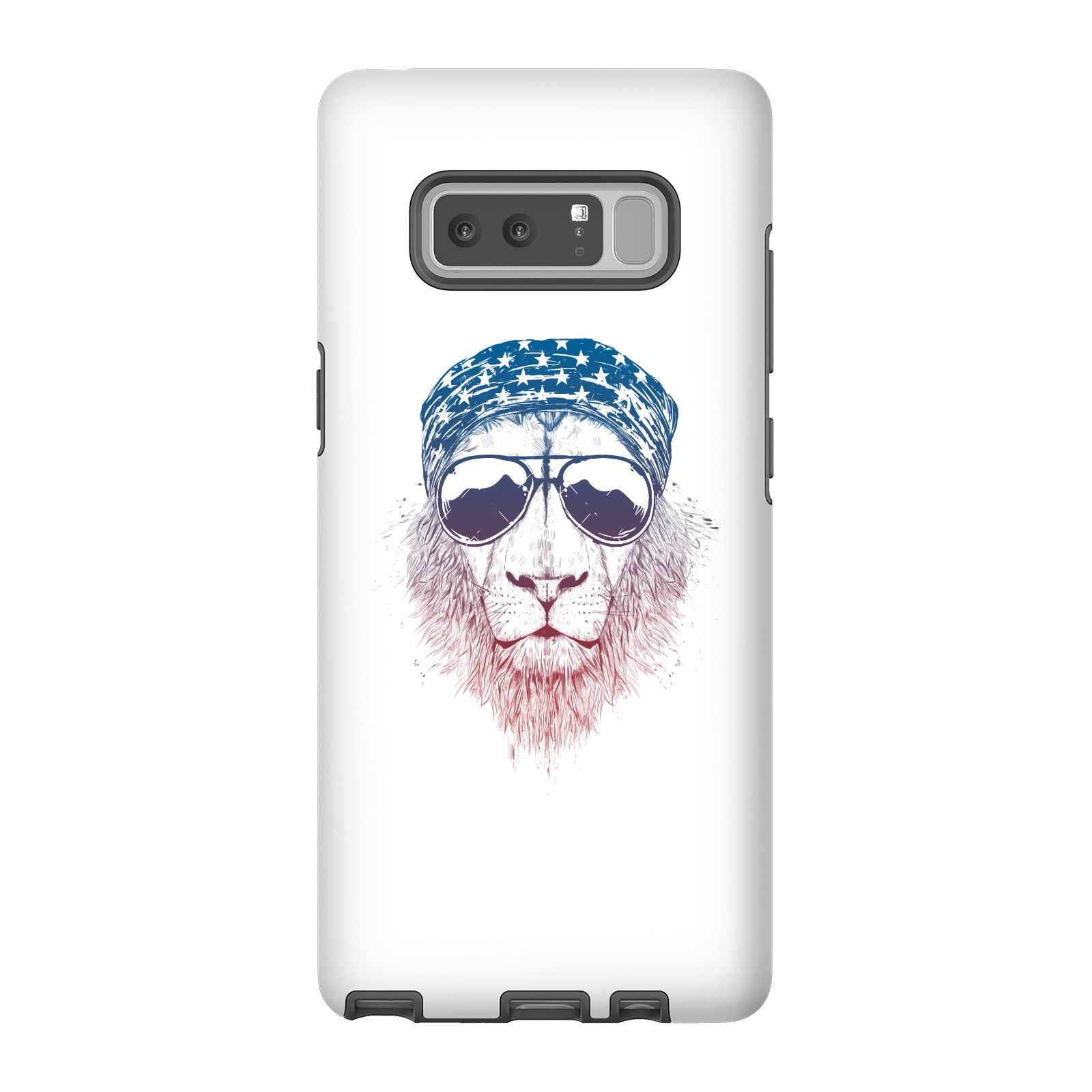Balazs Solti Bandana Lion Phone Case for iPhone and Android - Samsung Note 8 - Tough Case - Matte