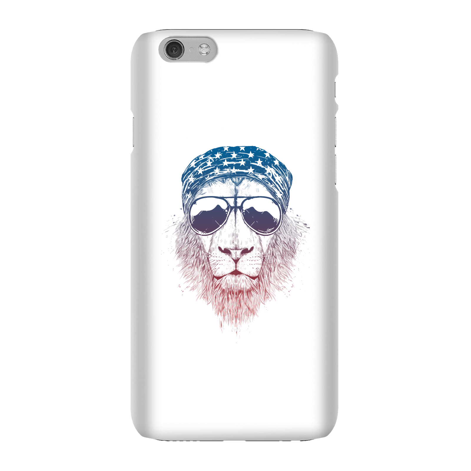 Balazs Solti Bandana Lion Phone Case for iPhone and Android - iPhone 6 - Snap Case - Gloss