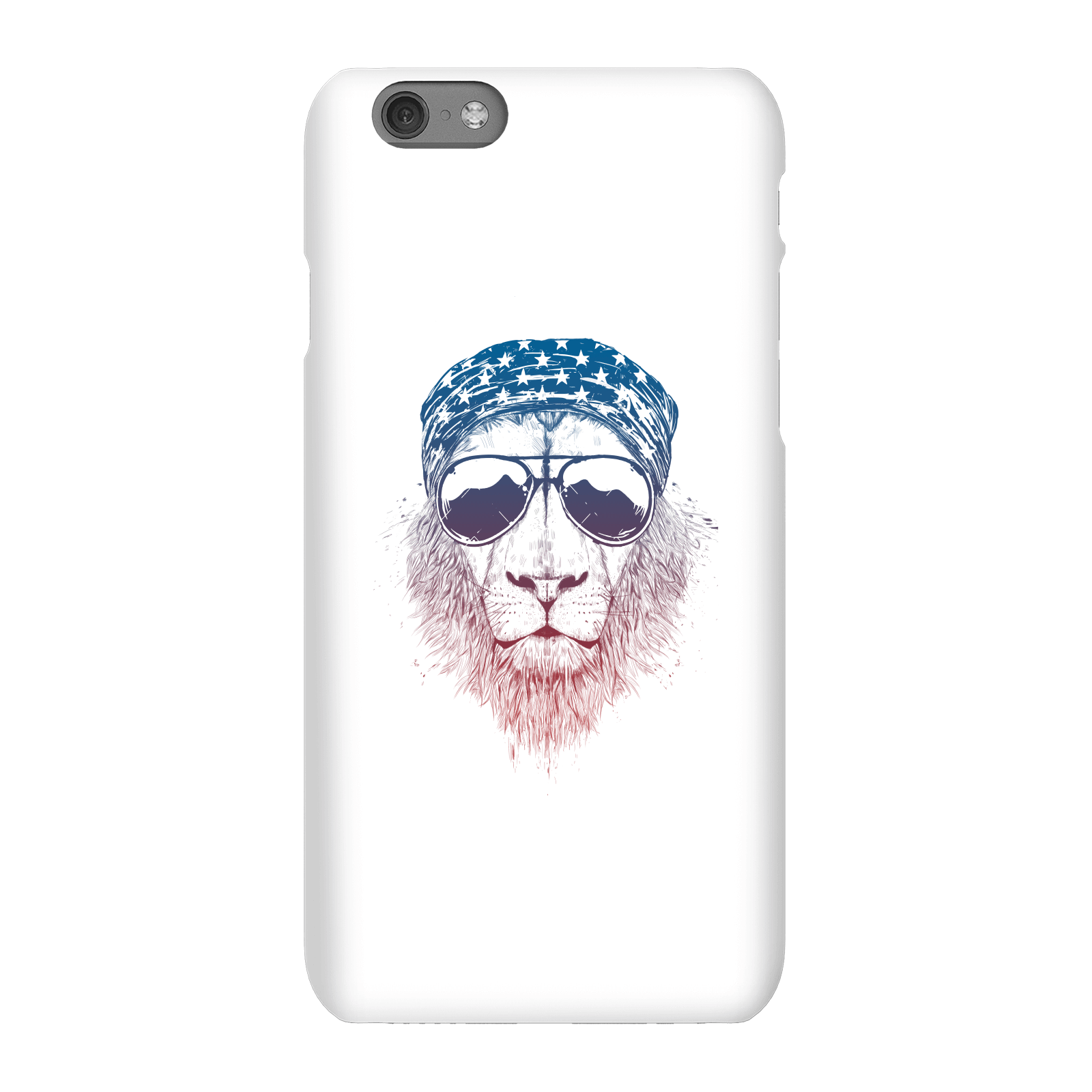 Balazs Solti Bandana Lion Phone Case for iPhone and Android - iPhone 6S - Snap Case - Gloss