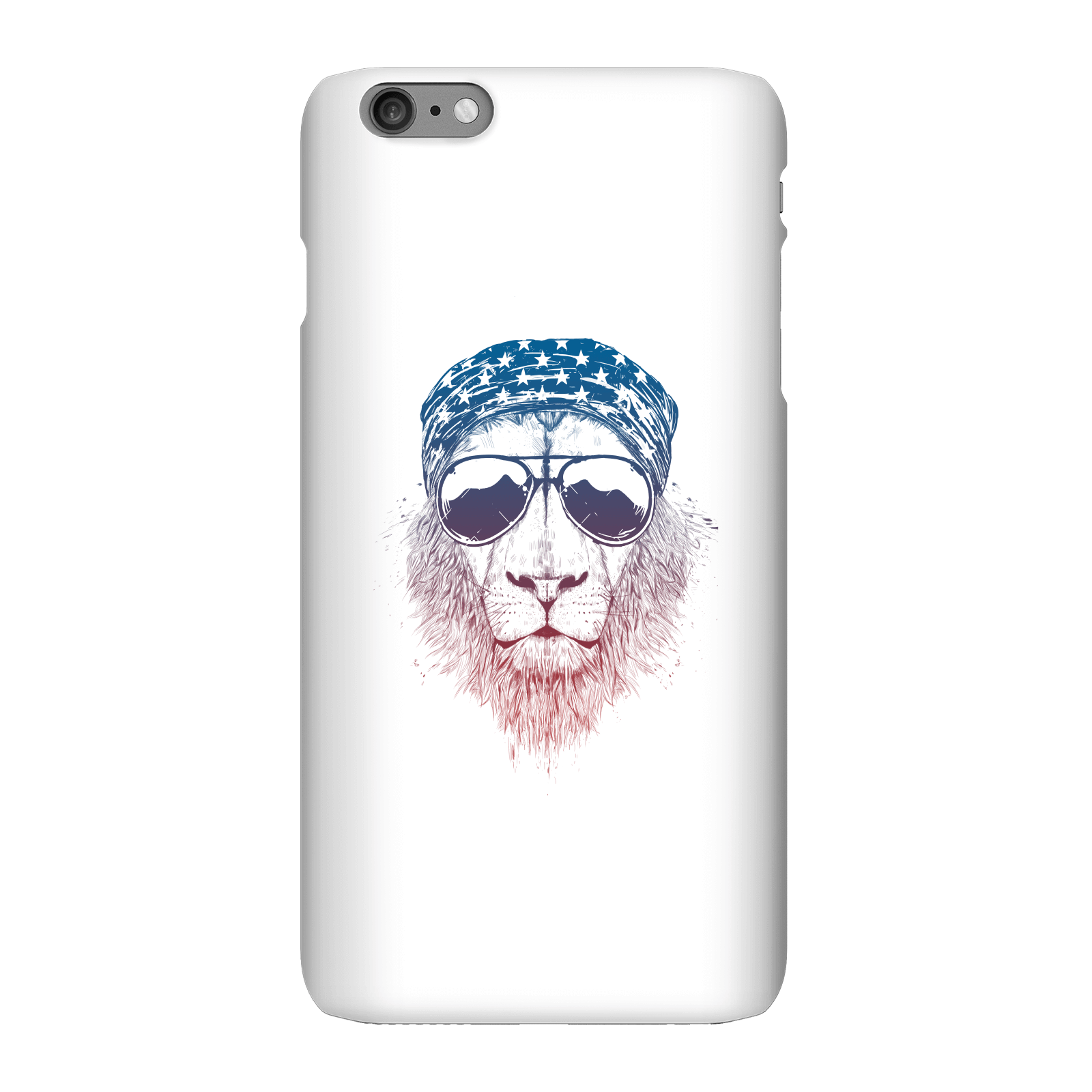 Balazs Solti Bandana Lion Phone Case for iPhone and Android - iPhone 6 Plus - Snap Case - Gloss