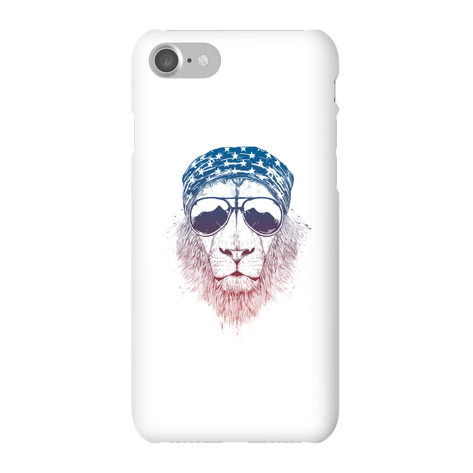 Balazs Solti Bandana Lion Phone Case for iPhone and Android - iPhone 7 - Snap Case - Gloss