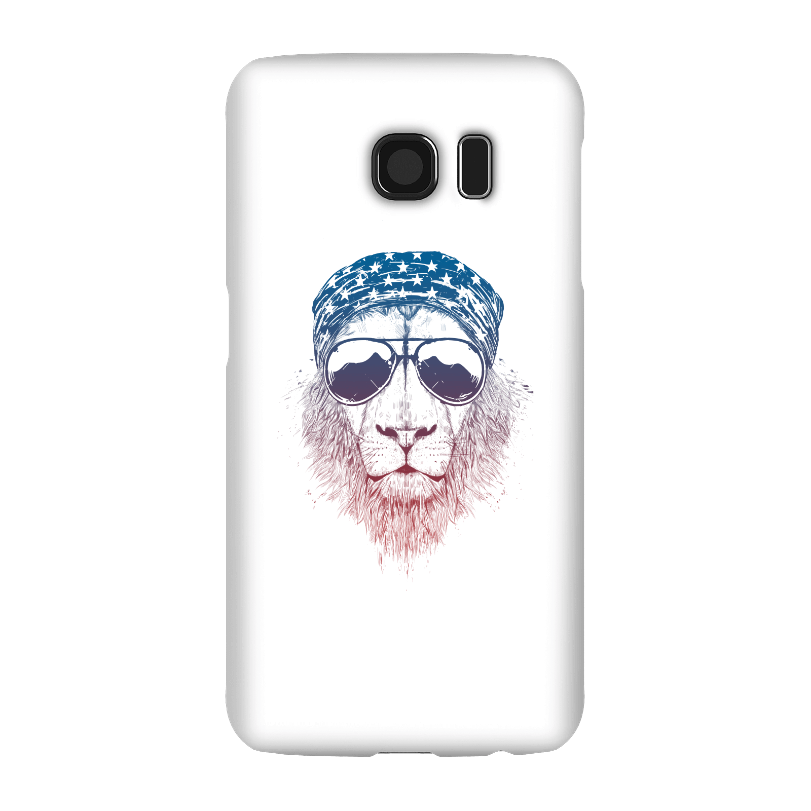 Balazs Solti Bandana Lion Phone Case for iPhone and Android - Samsung S6 - Snap Case - Gloss