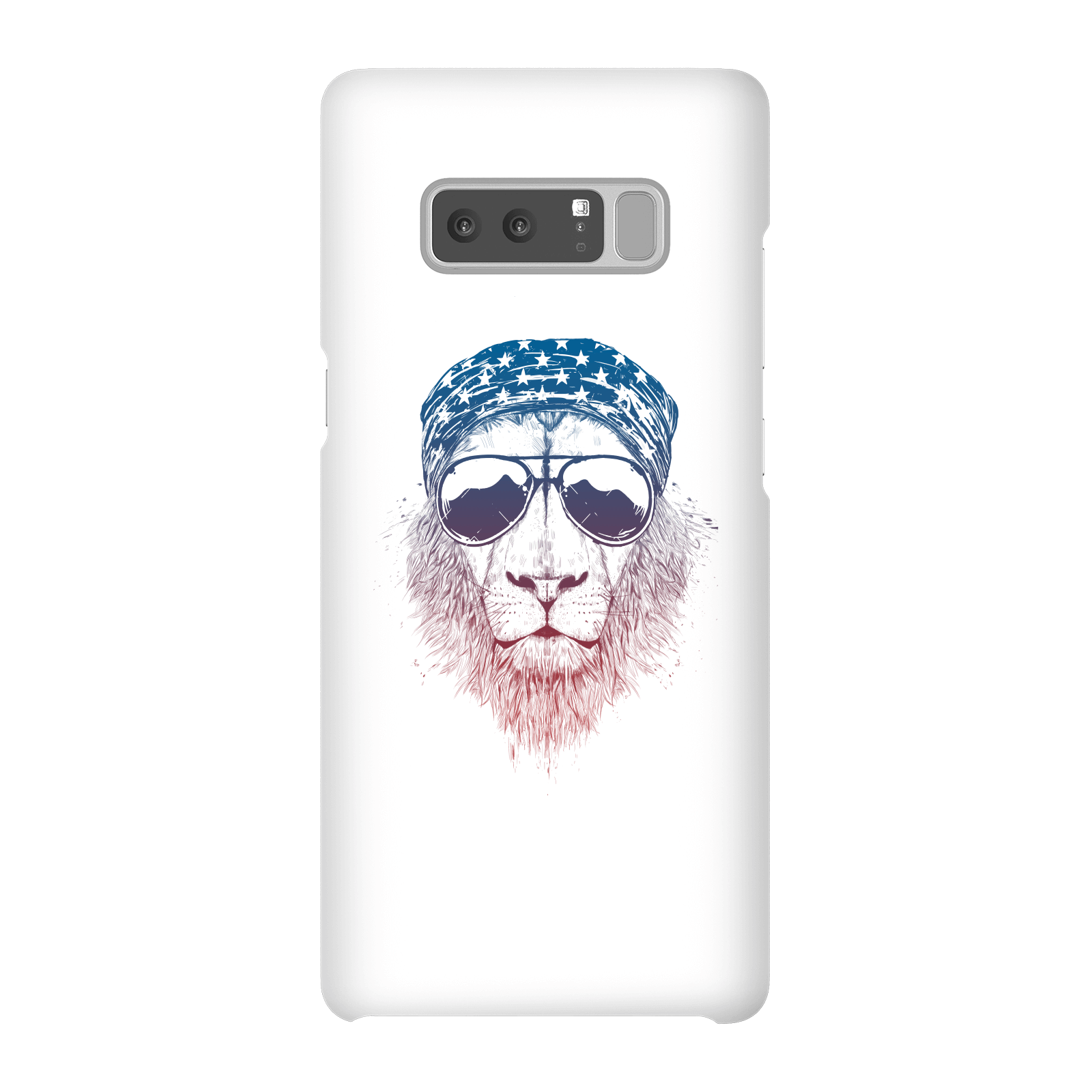 Balazs Solti Bandana Lion Phone Case for iPhone and Android - Samsung Note 8 - Snap Case - Gloss