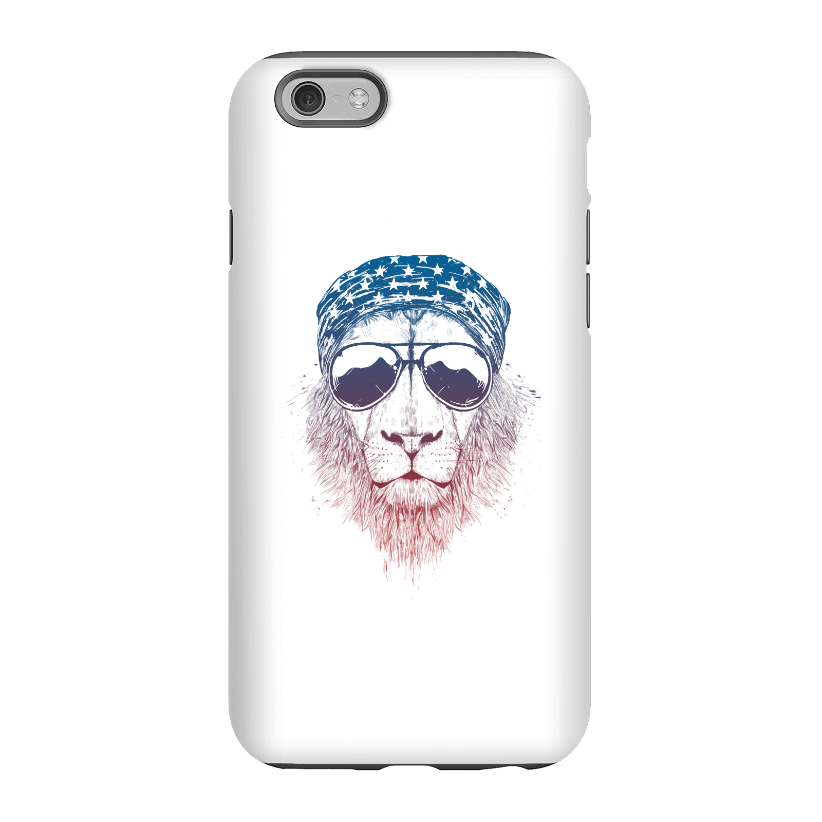 Balazs Solti Bandana Lion Phone Case for iPhone and Android - iPhone 6 - Tough Case - Gloss