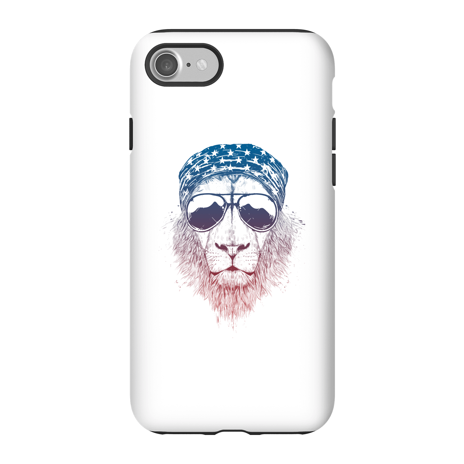 Balazs Solti Bandana Lion Phone Case for iPhone and Android - iPhone 7 - Tough Case - Gloss